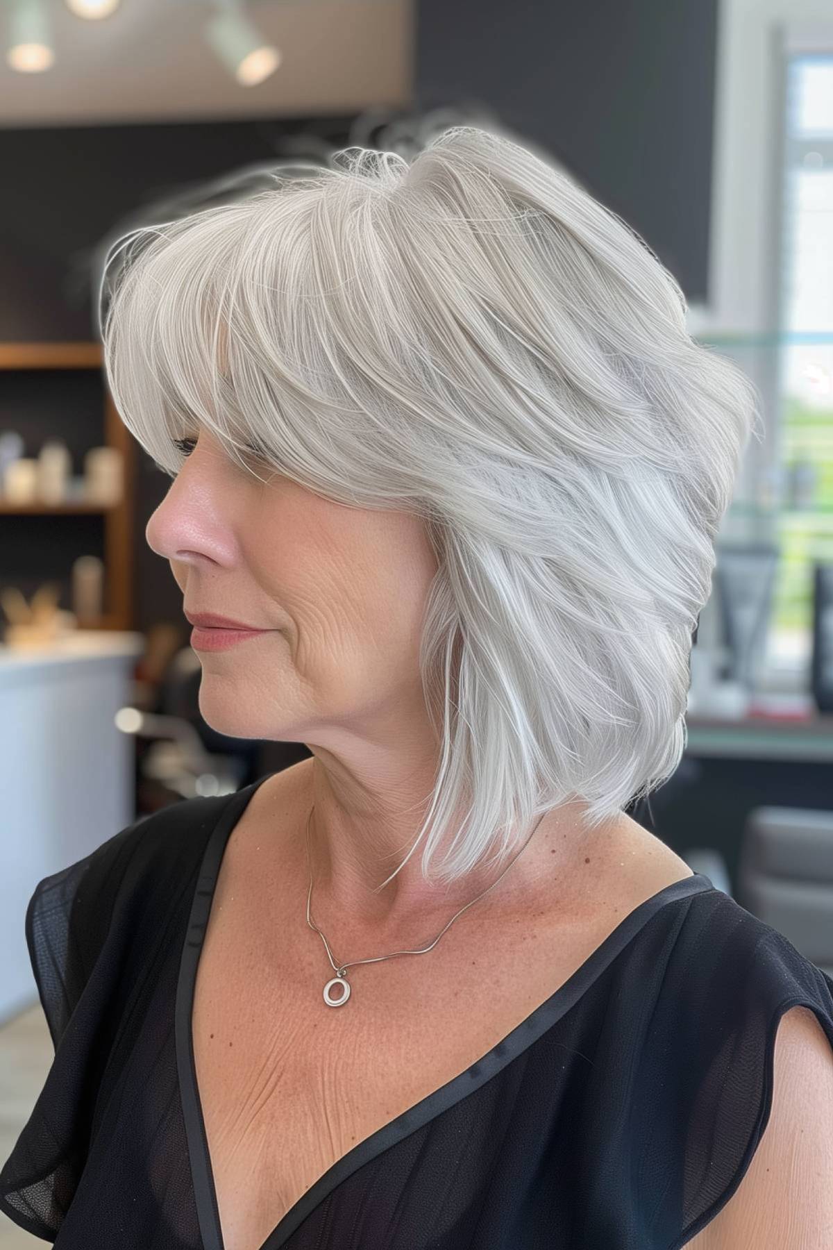 41 Easy and Stylish Short Bobs With Bangs for Women Over 60