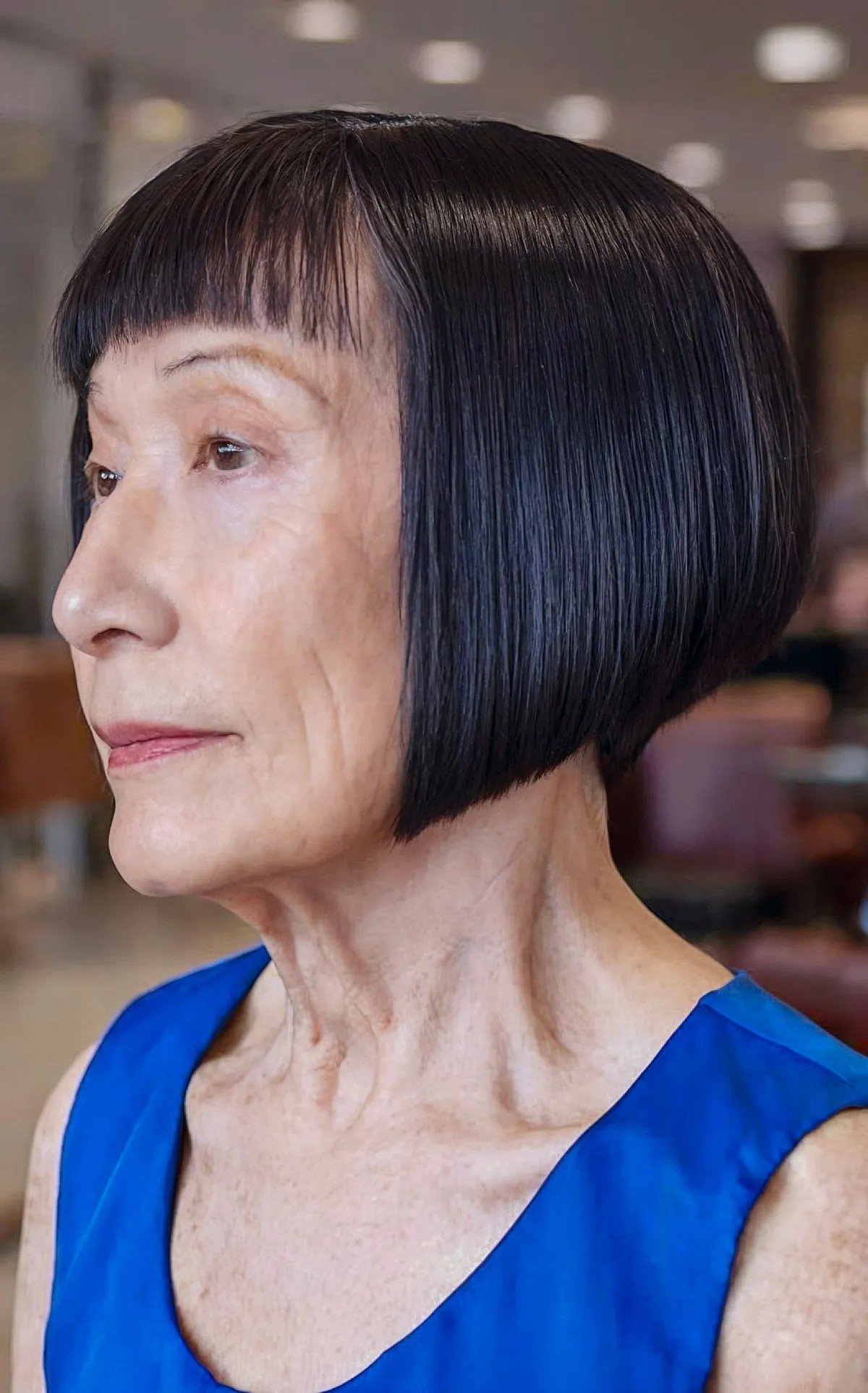 41 Easy and Stylish Short Bobs With Bangs for Women Over 60