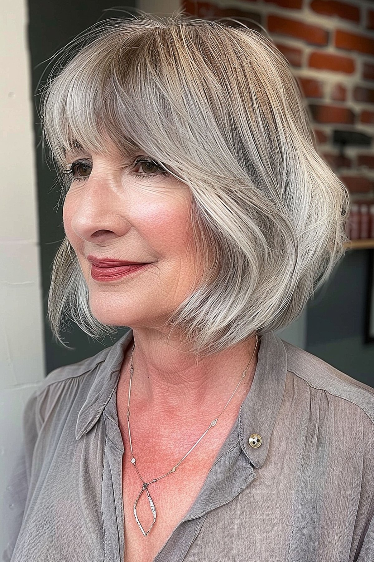 41 Easy and Stylish Short Bobs With Bangs for Women Over 60