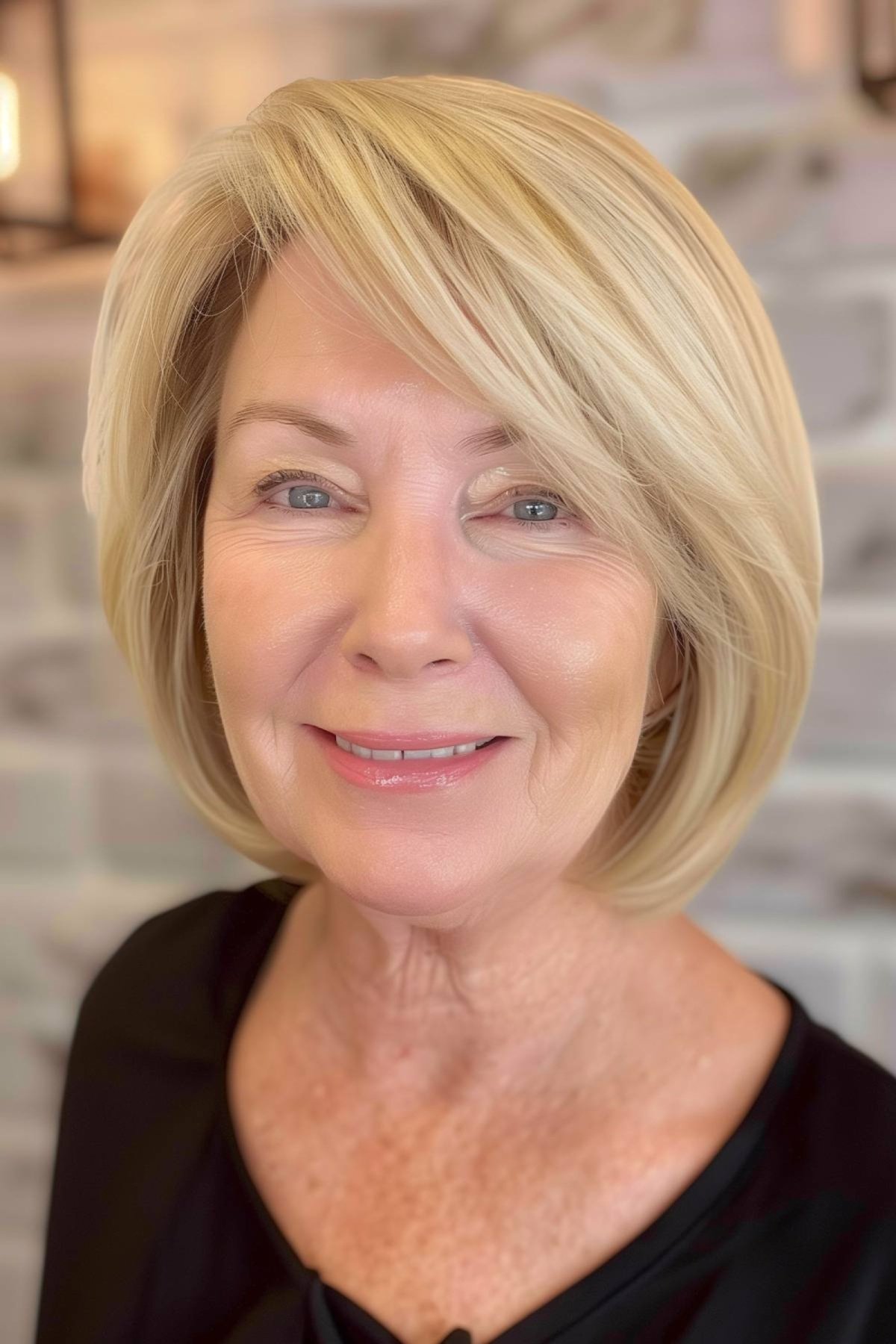 41 Easy and Stylish Short Bobs With Bangs for Women Over 60
