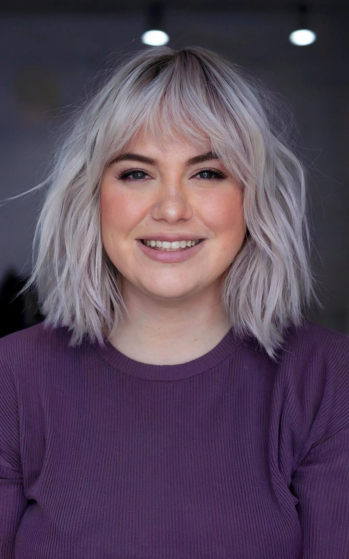 27 Flattering Bob Cuts with Bangs for Women with Round Faces