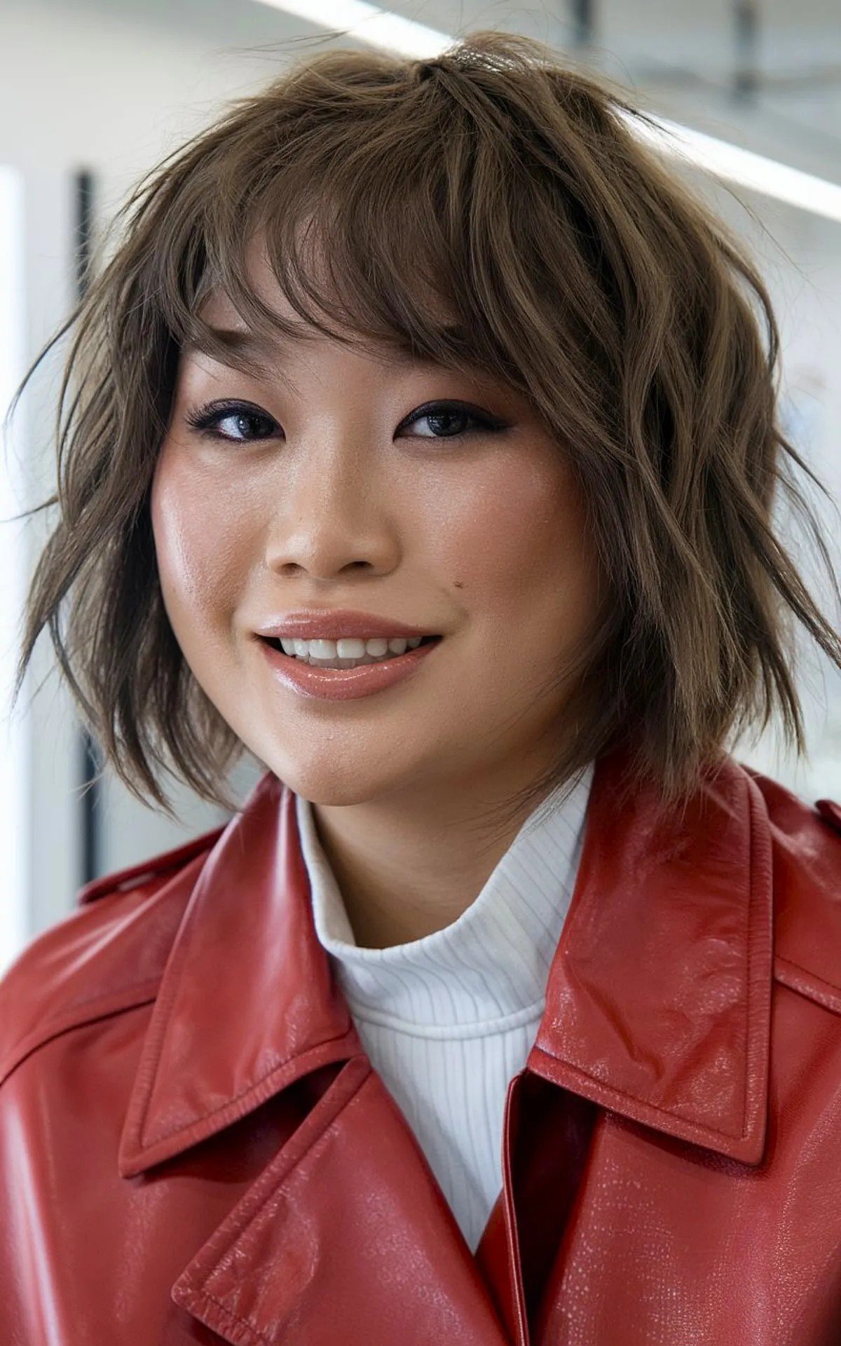 27 Flattering Bob Cuts with Bangs for Women with Round Faces