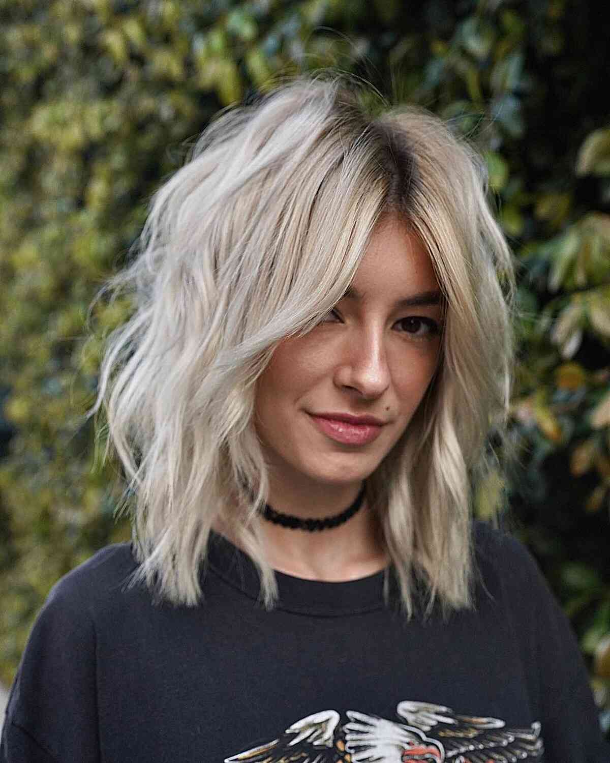 37 Coolest Shaggy Lob Haircut Ideas