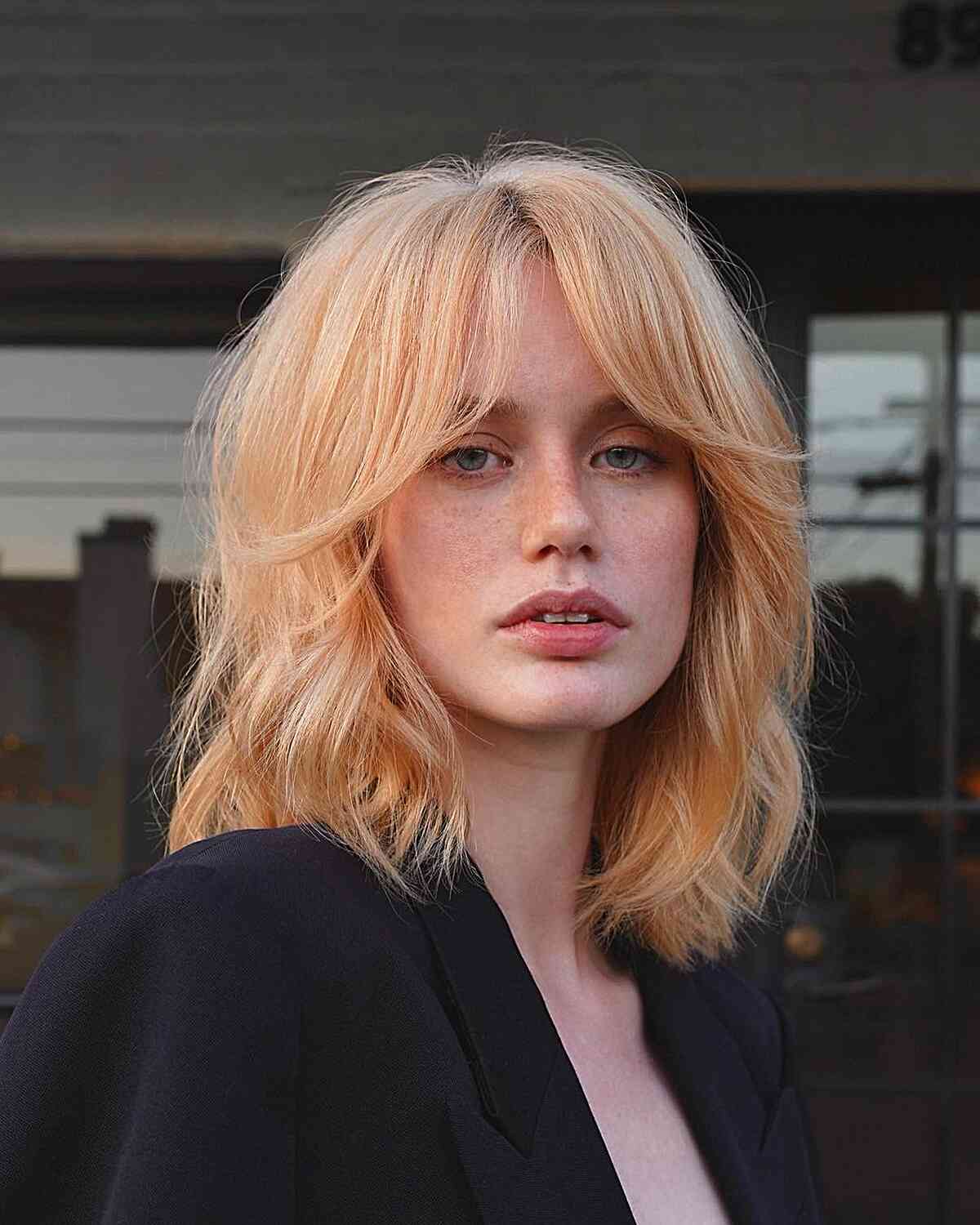 29 Best Ways to Pair a Long Bob with Curtain Bangs