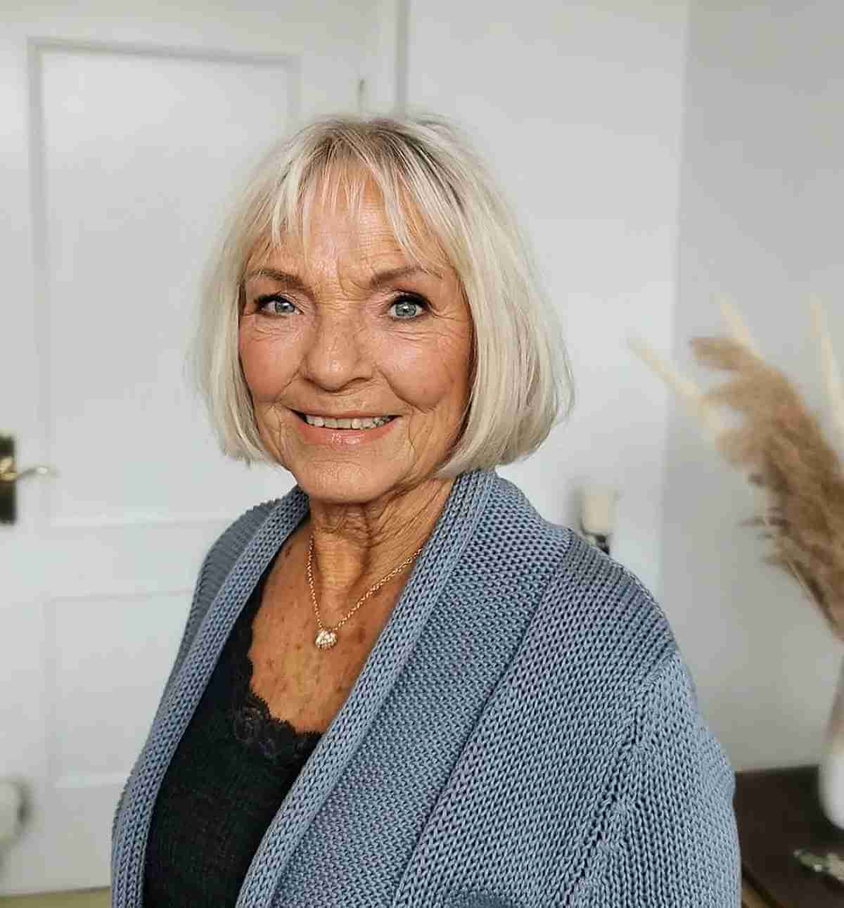 22 No-Fuss, Yet Stylish Short Bob Haircuts for Women Over 70
