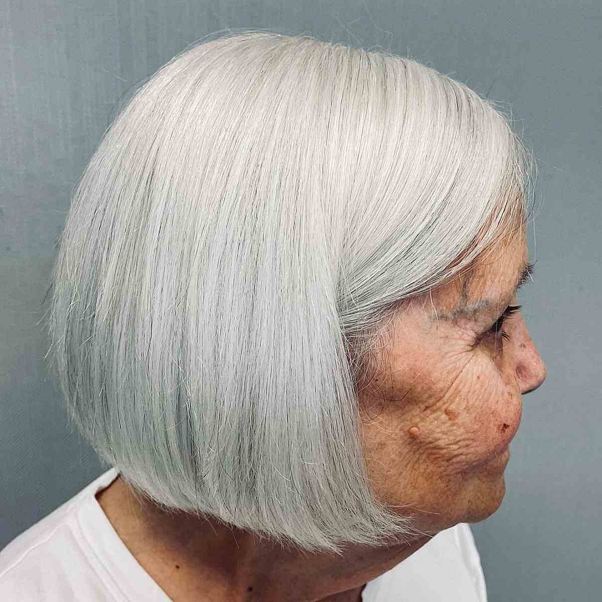 22 No-Fuss, Yet Stylish Short Bob Haircuts for Women Over 70