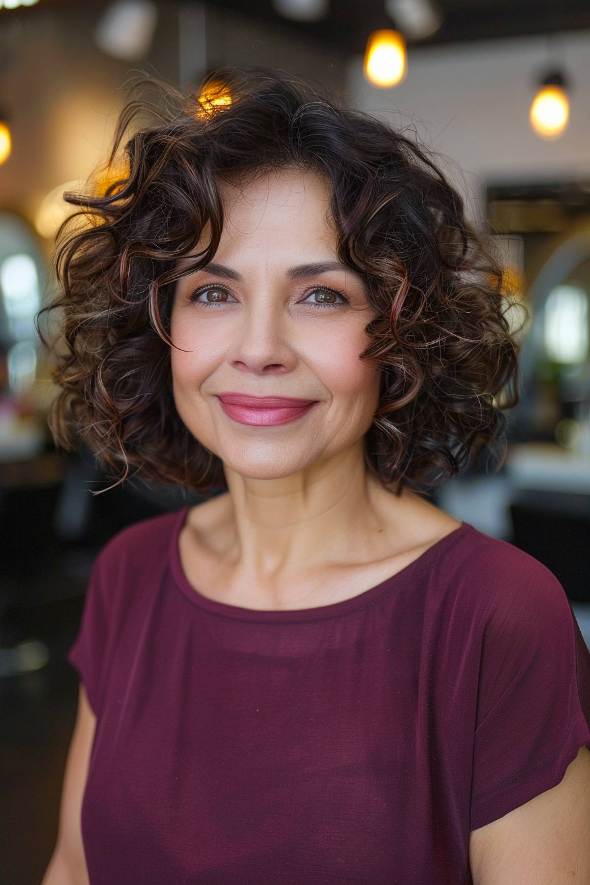 15+ Gorgeous Curly Bobs Older Women Will Love in 2025