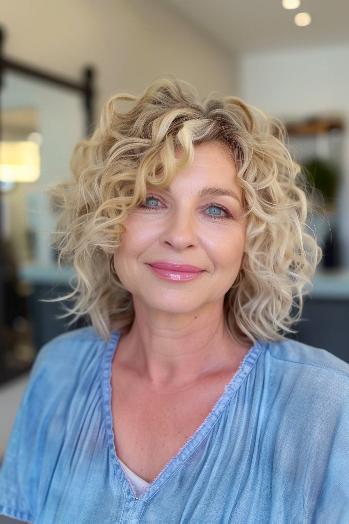 15+ Gorgeous Curly Bobs Older Women Will Love in 2025