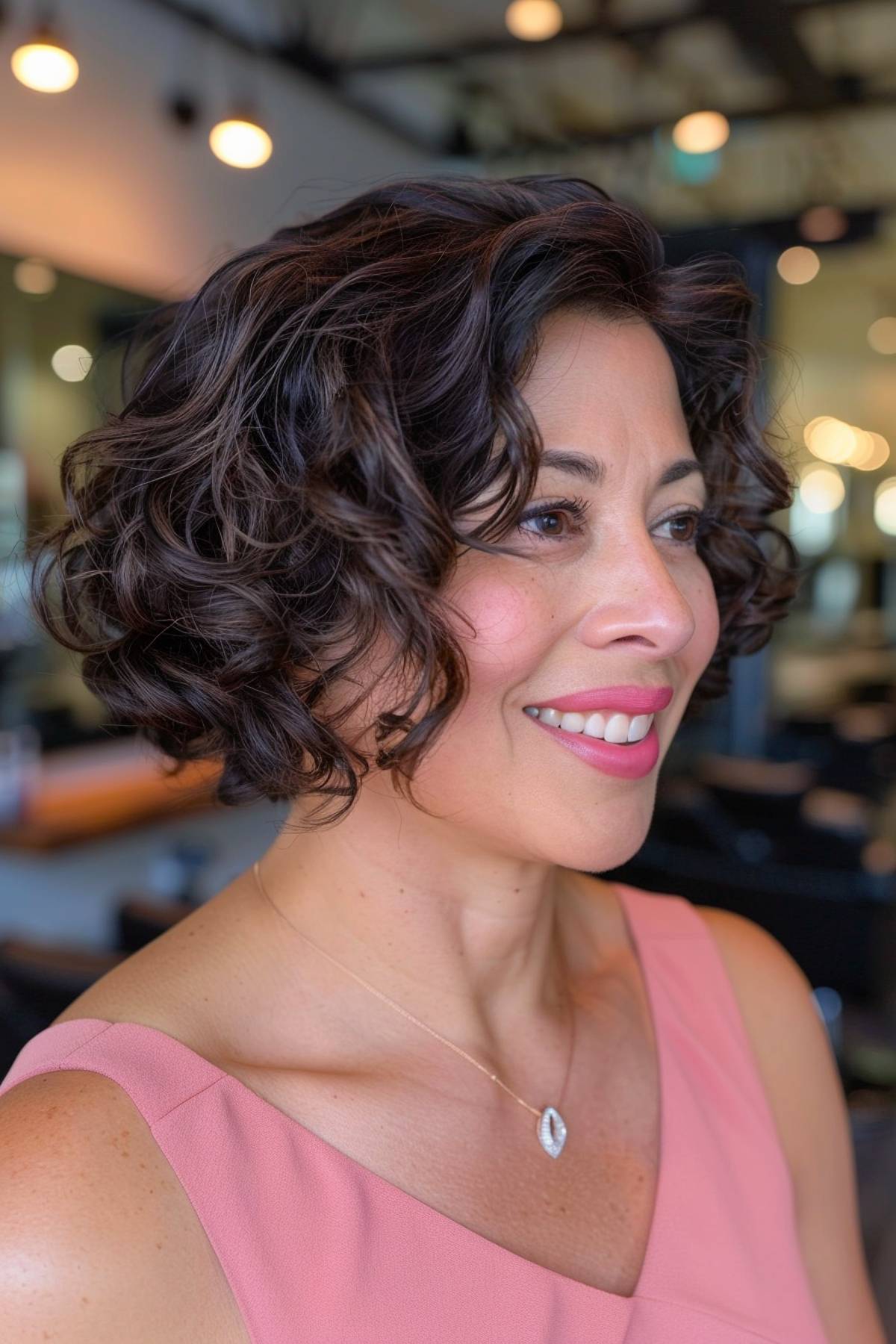 15+ Gorgeous Curly Bobs Older Women Will Love in 2025