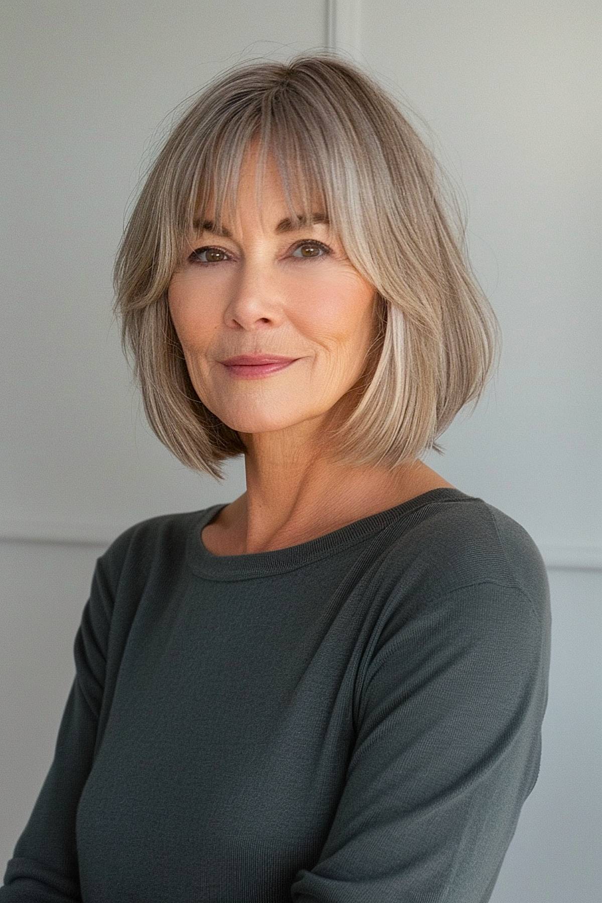 15+ Trendy Short Bob with Bangs Ideas Women Over 50 Are Loving for 2025