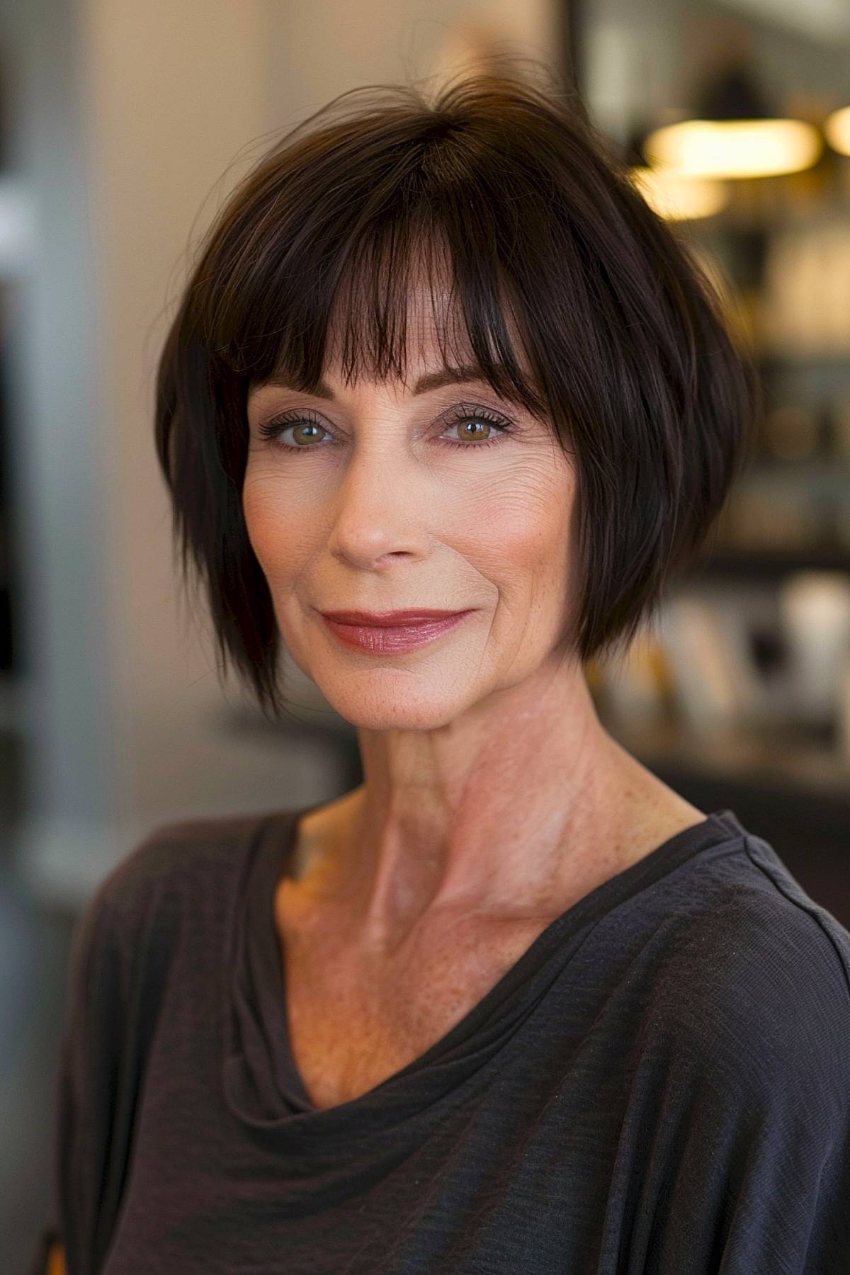 15+ Trendy Short Bob with Bangs Ideas Women Over 50 Are Loving for 2025