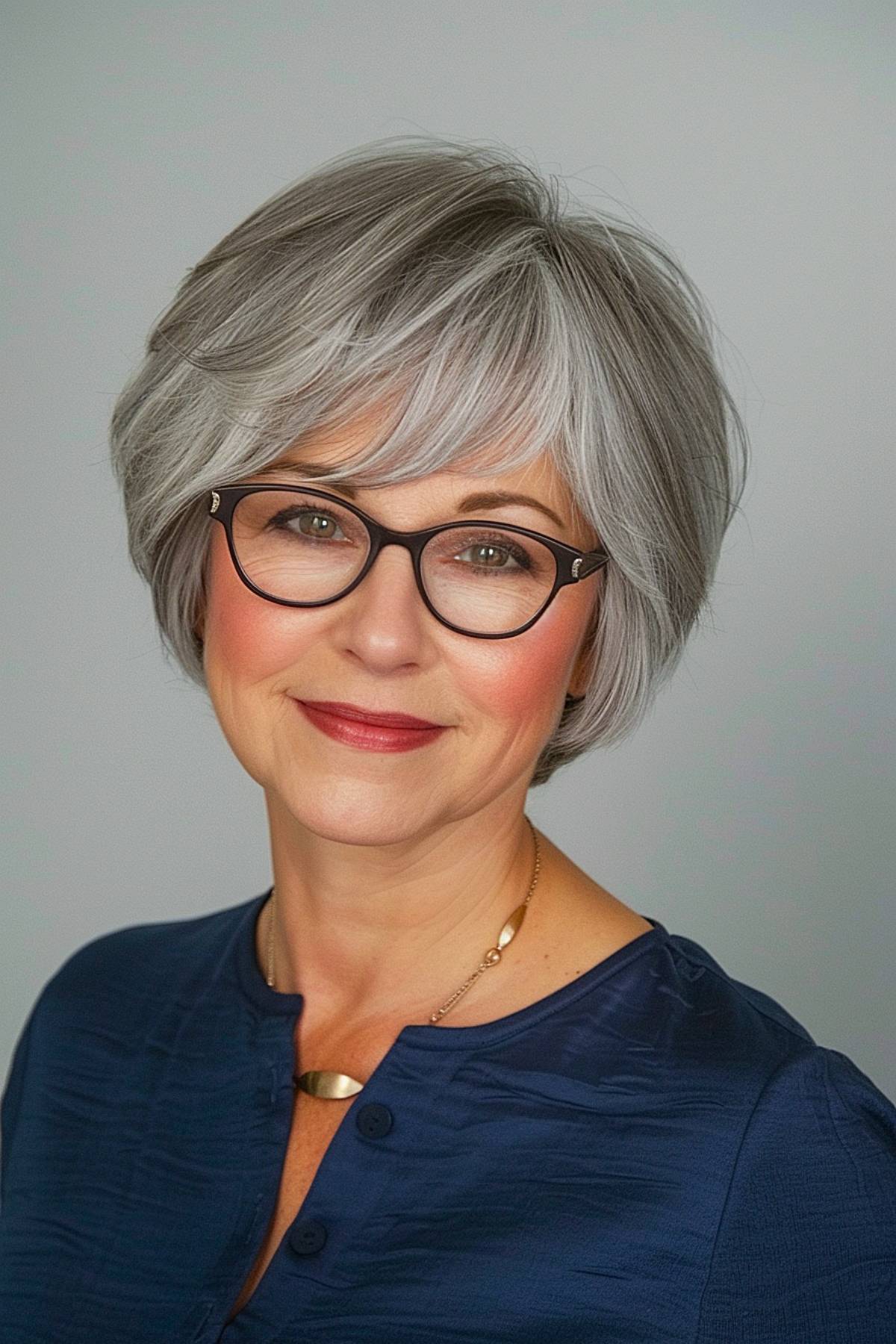 15+ Trendy Short Bob with Bangs Ideas Women Over 50 Are Loving for 2025