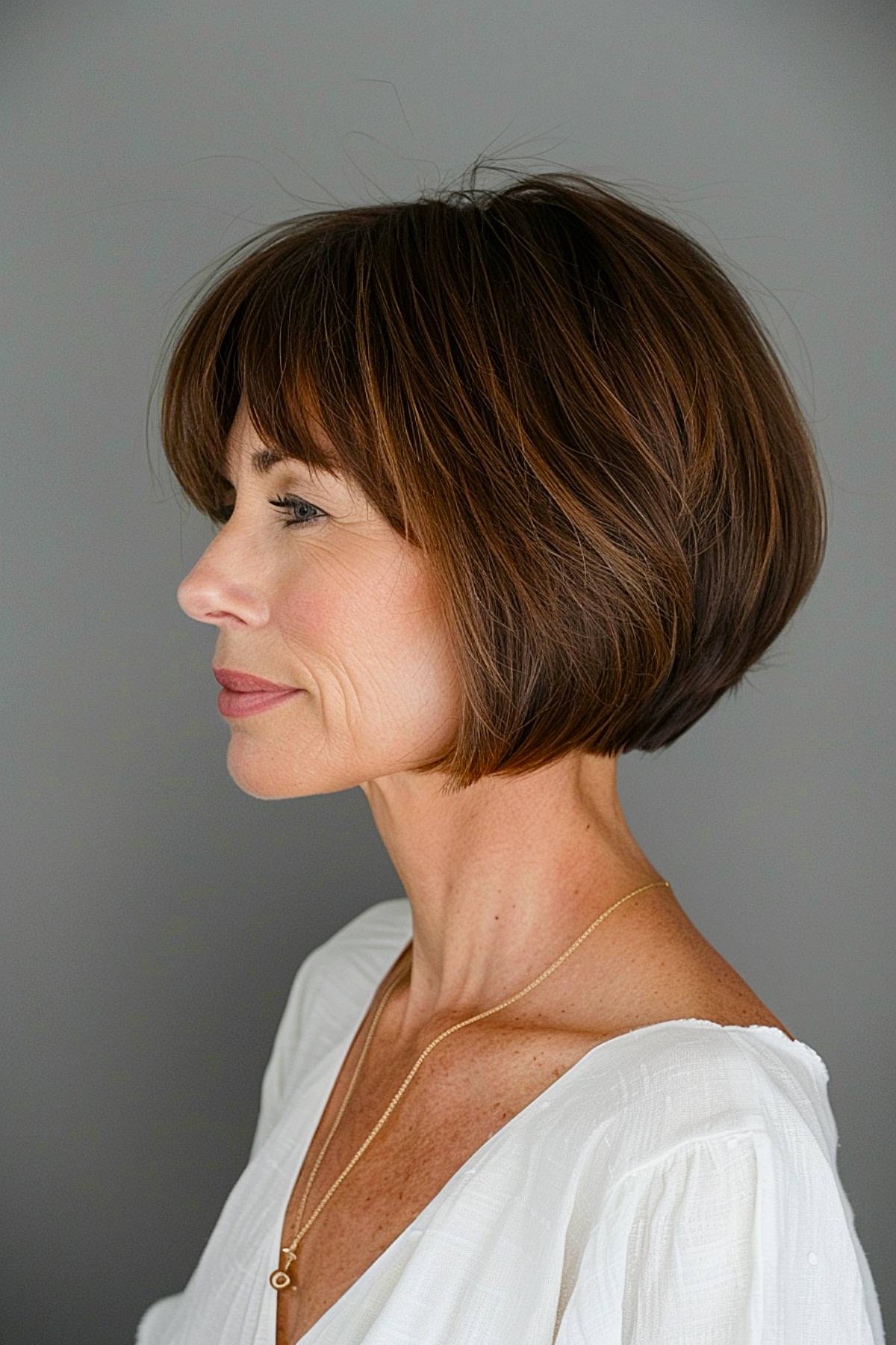 15+ Trendy Short Bob with Bangs Ideas Women Over 50 Are Loving for 2025