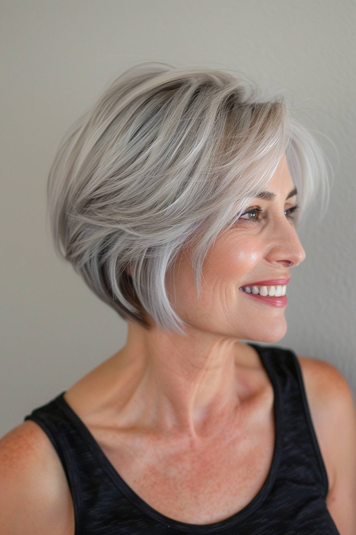 15 Flattering Short Stacked Bob Haircuts Women Over 50 Will Love in 2025