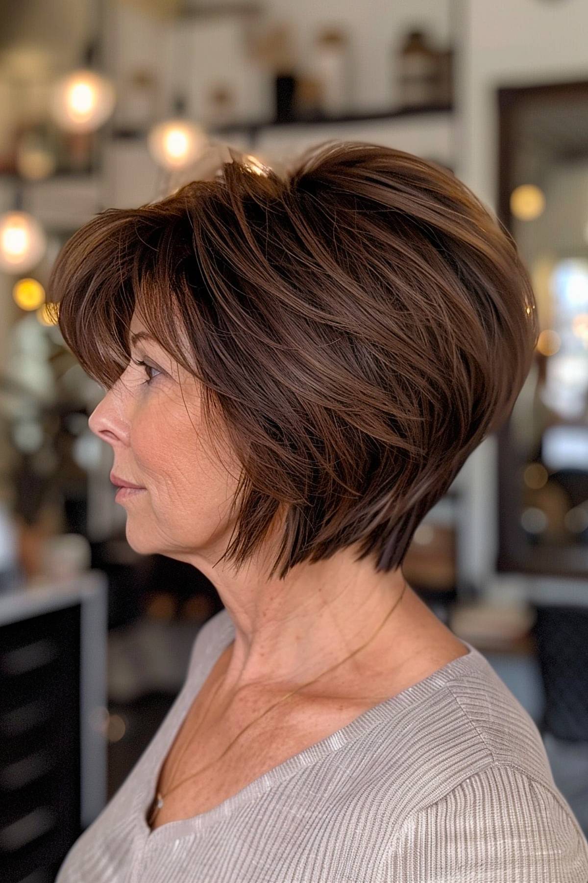 15 Flattering Short Stacked Bob Haircuts Women Over 50 Will Love in 2025