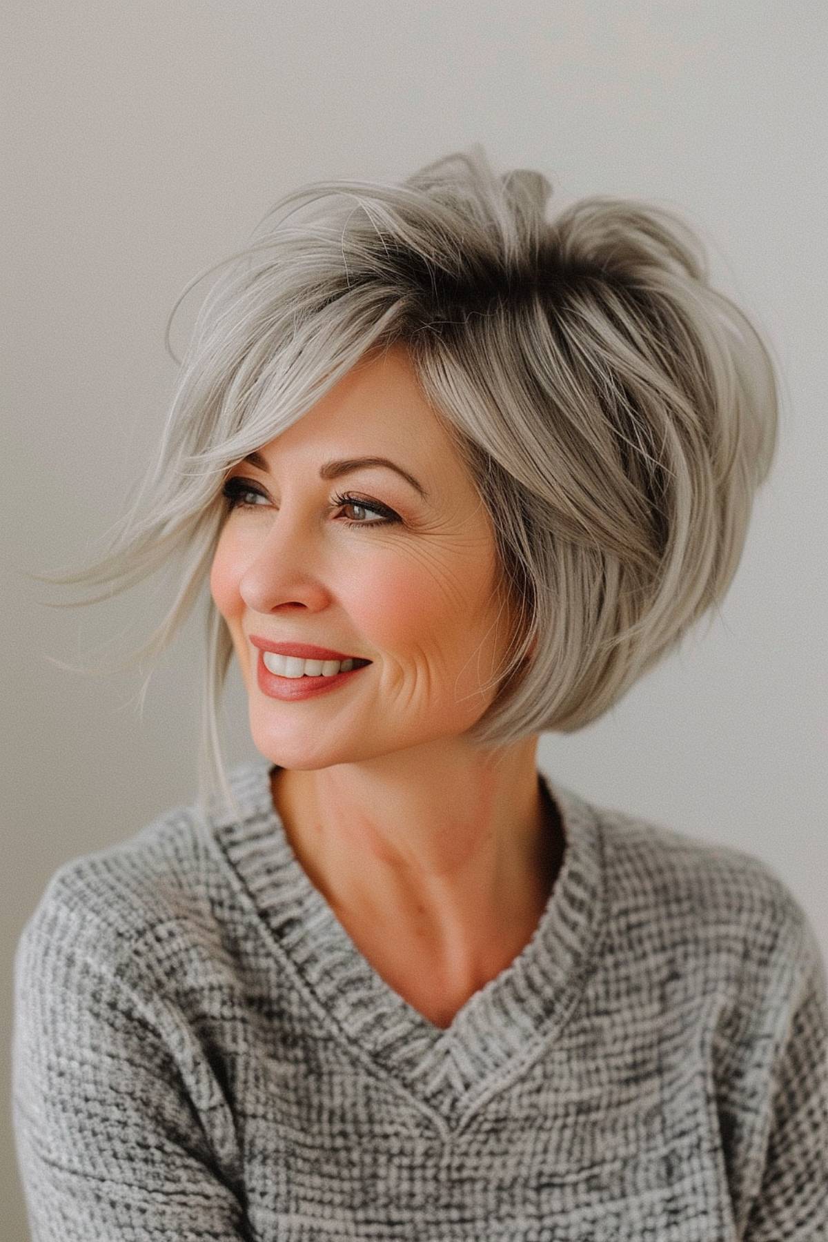 15 Flattering Short Stacked Bob Haircuts Women Over 50 Will Love in 2025