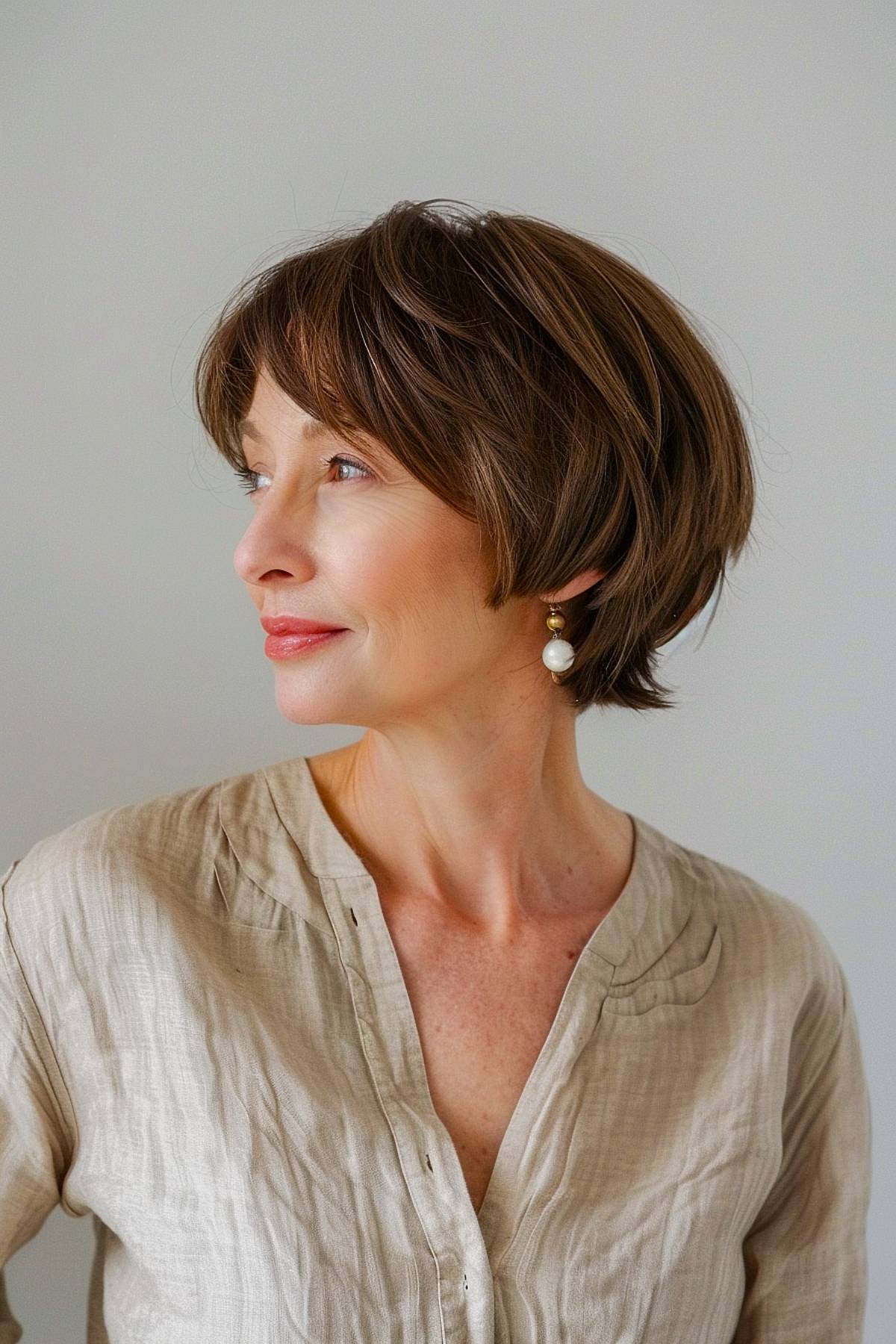 15 Flattering Short Stacked Bob Haircuts Women Over 50 Will Love in 2025