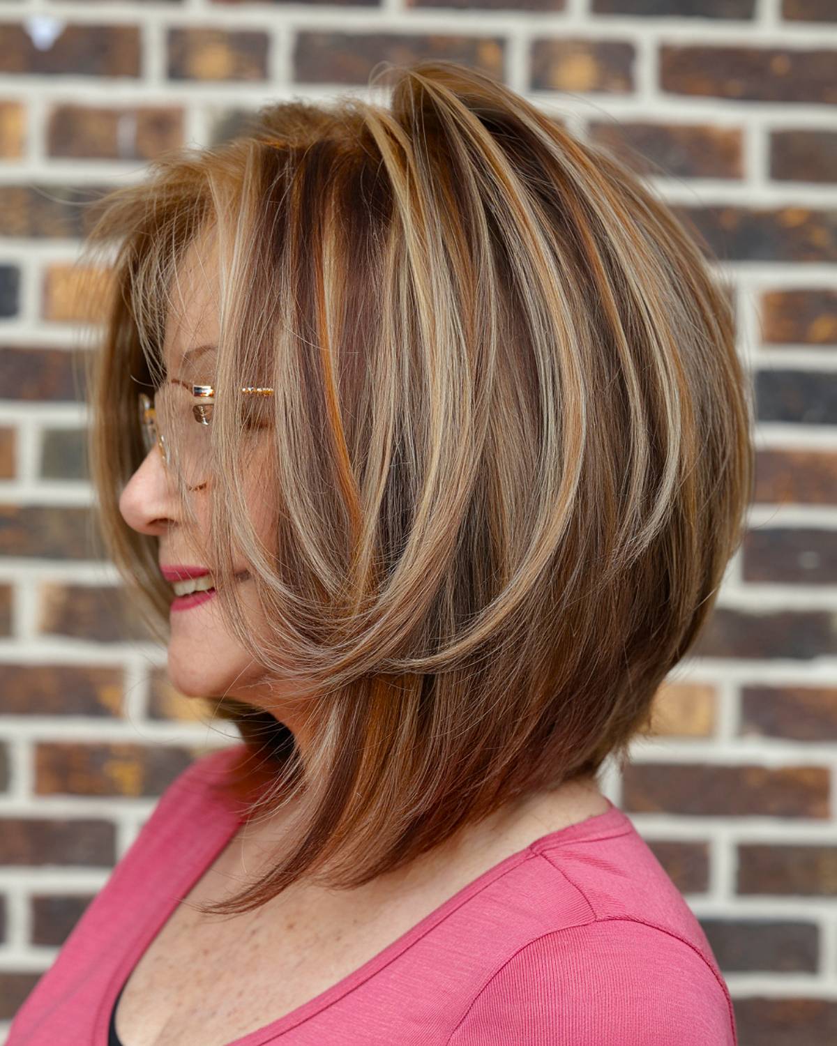 15+ Stylish Angled Bob Haircuts for Women Over 70