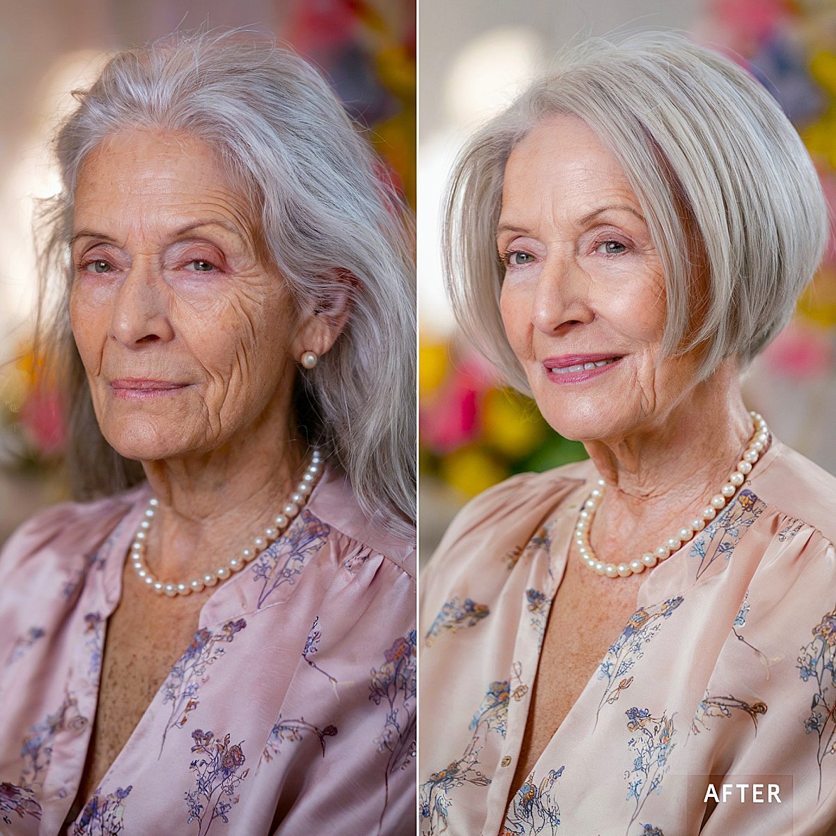 15+ Stylish Angled Bob Haircuts for Women Over 70