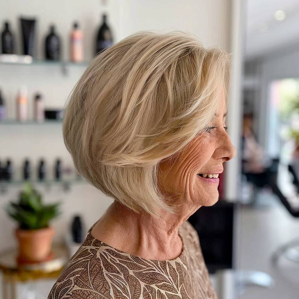 15+ Flattering Long Bob Haircuts for Women Over 70 in 2025