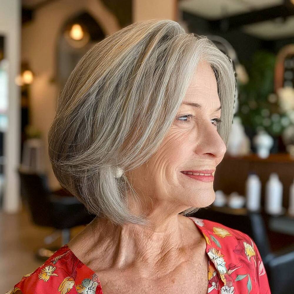 15+ Flattering Long Bob Haircuts for Women Over 70 in 2025