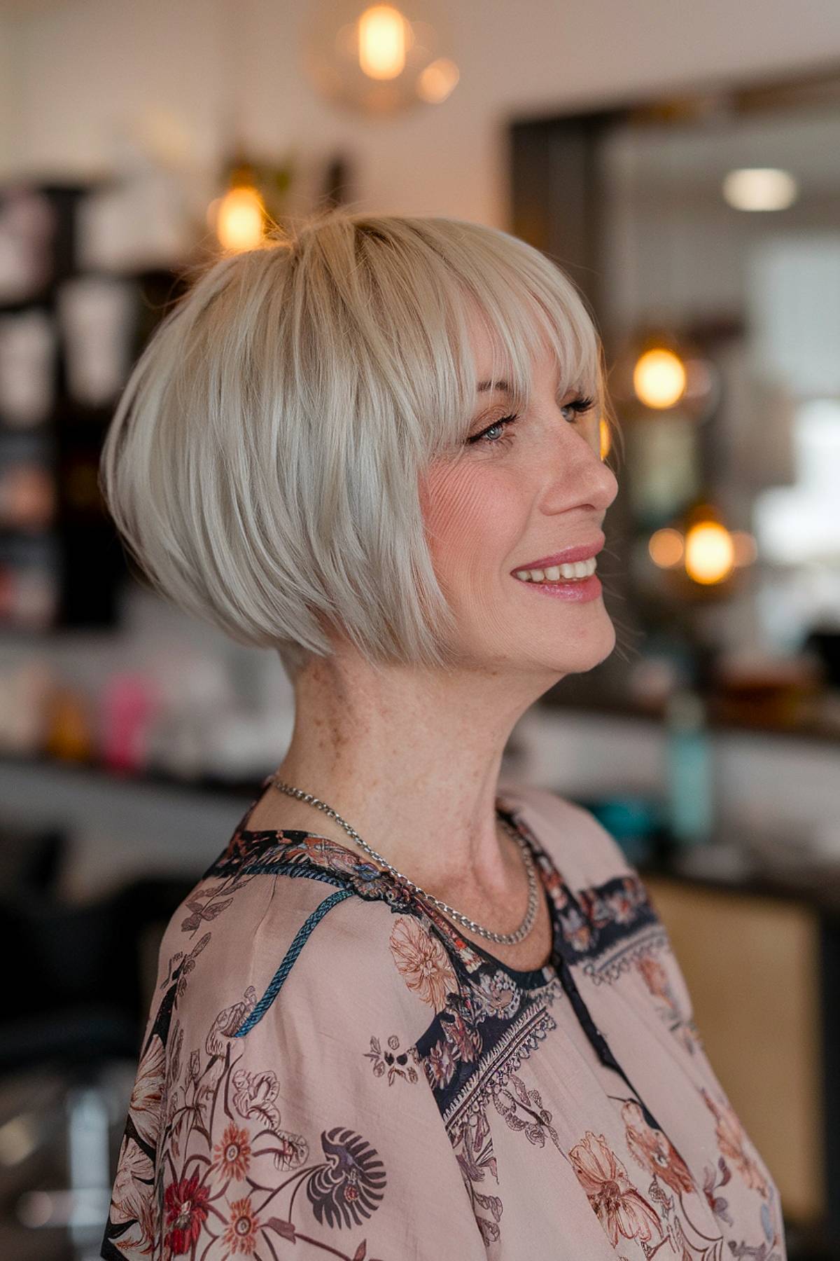 15+ Stylish Short Bob with Bangs Ideas for Older Women in 2025