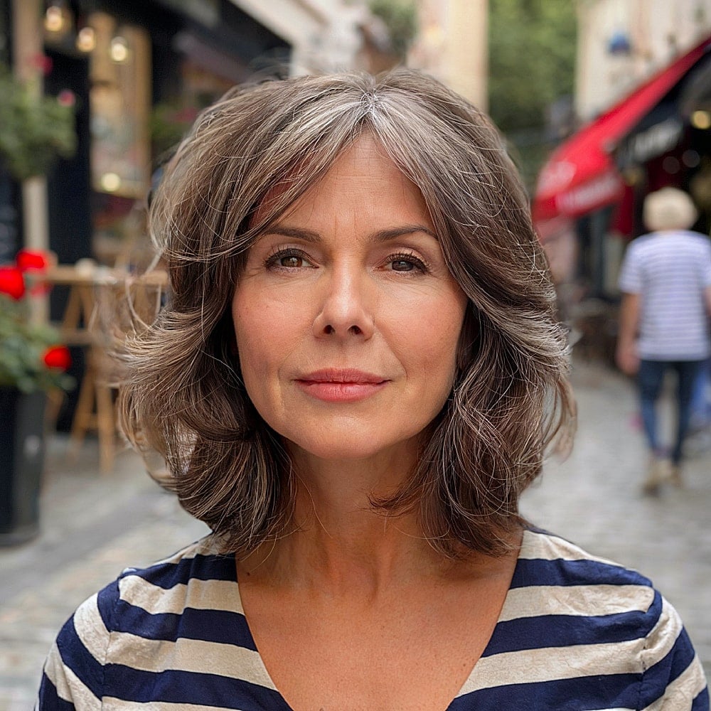 15+ Gorgeous Long Bob Haircuts for Women Over 50 in 2025