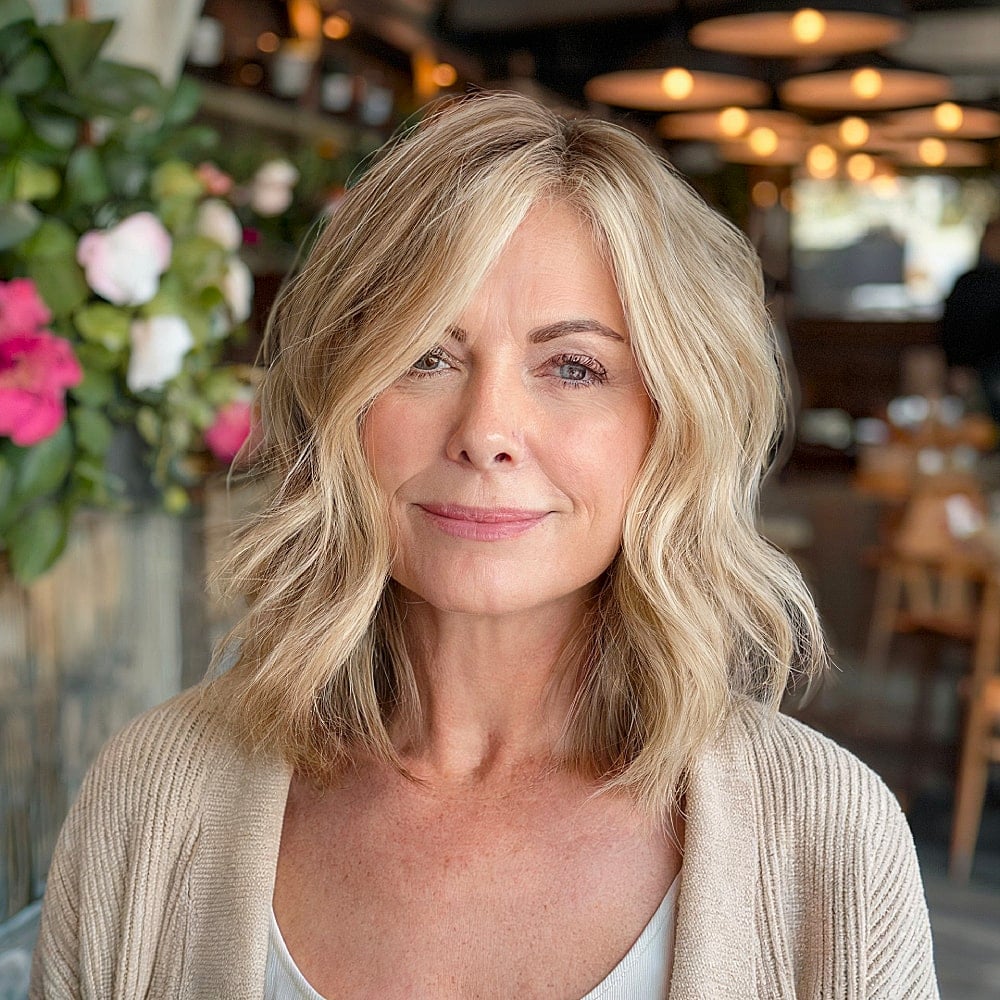 15+ Gorgeous Long Bob Haircuts for Women Over 50 in 2025