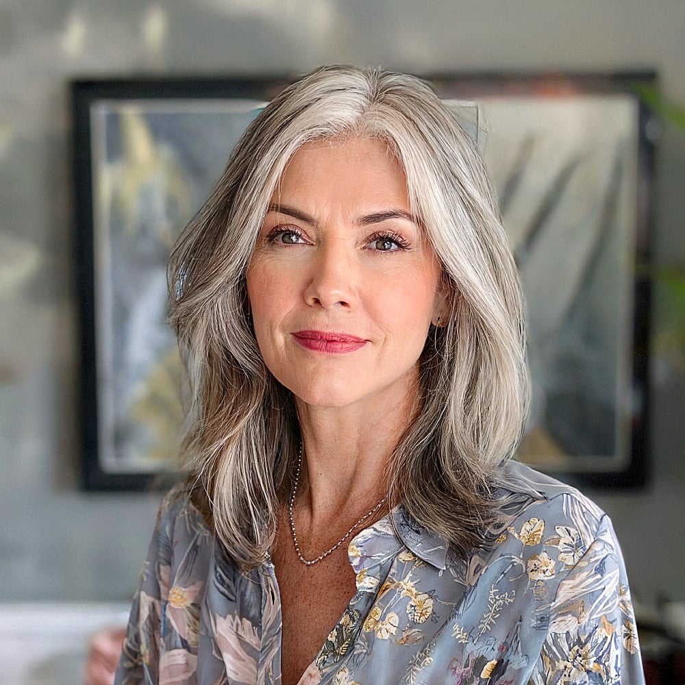 15+ Gorgeous Long Bob Haircuts for Women Over 50 in 2025