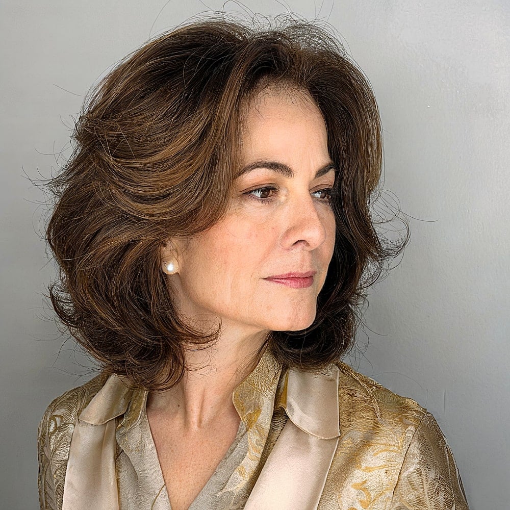 15+ Gorgeous Long Bob Haircuts for Women Over 50 in 2025