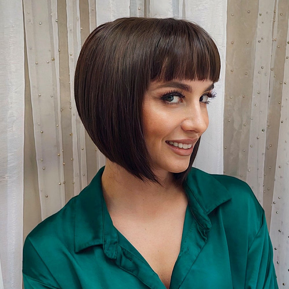 26 Best A-Line Bob with Bangs for a Modish Look
