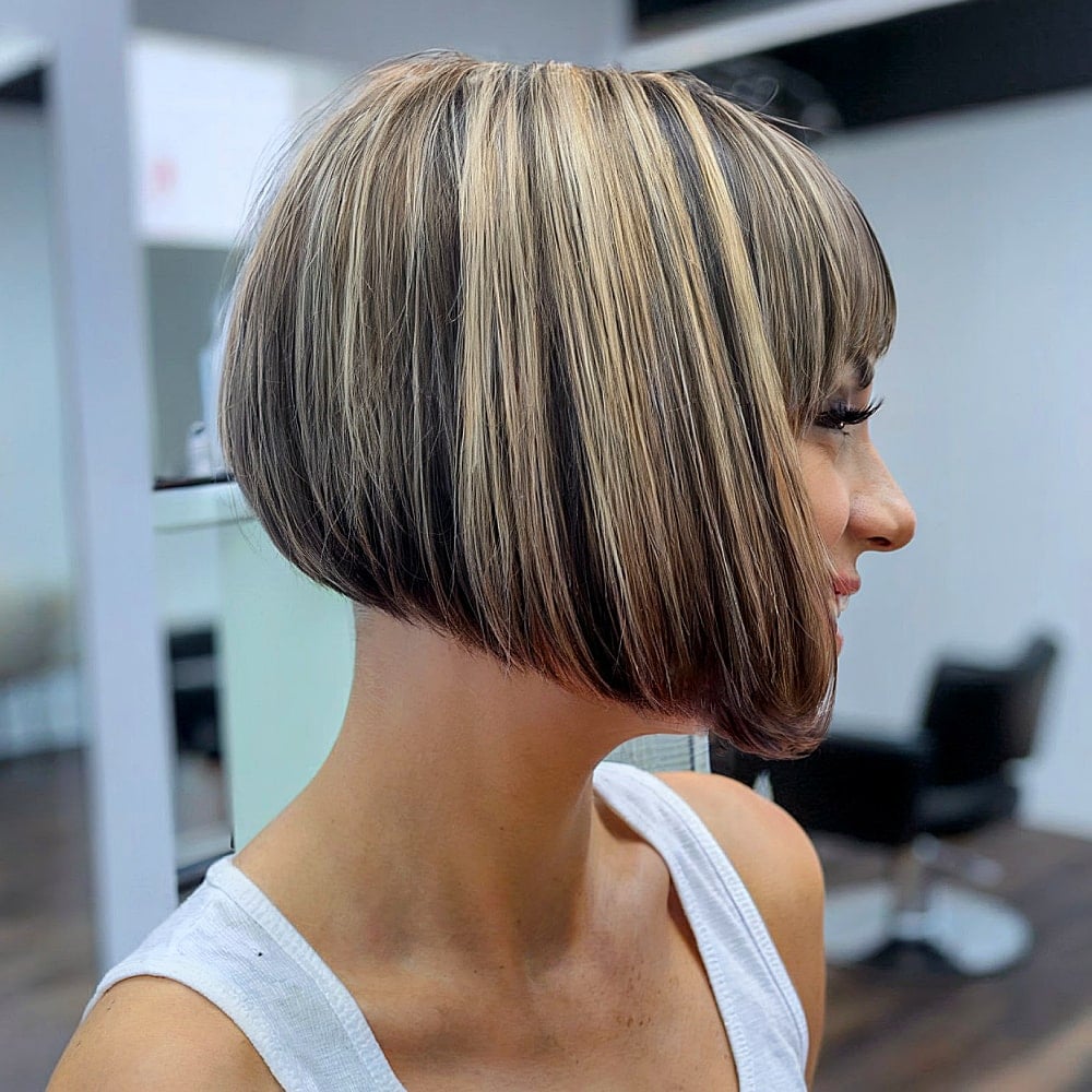 26 Best A-Line Bob with Bangs for a Modish Look