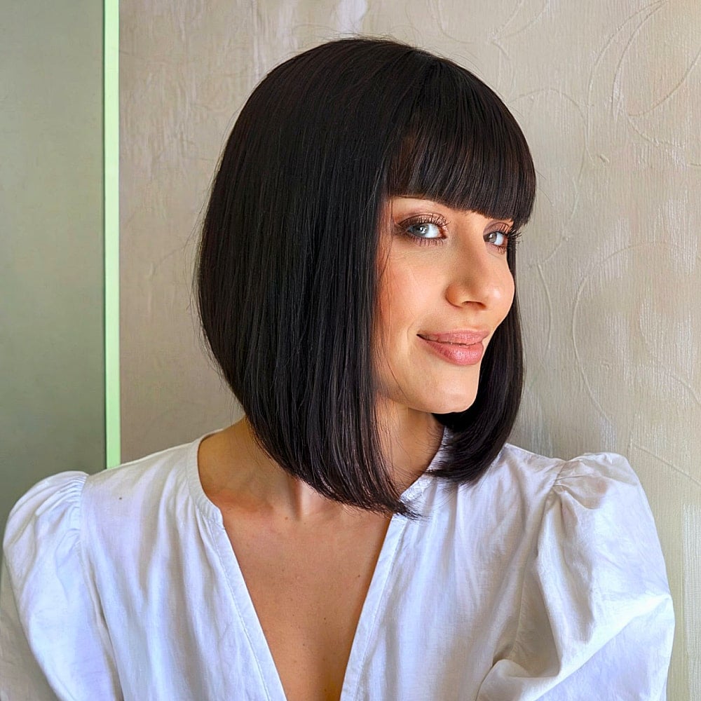 26 Best A-Line Bob with Bangs for a Modish Look