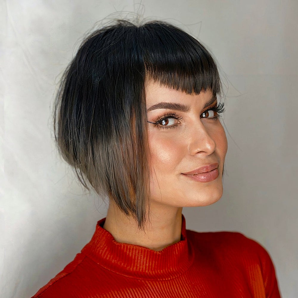 26 Best A-Line Bob with Bangs for a Modish Look