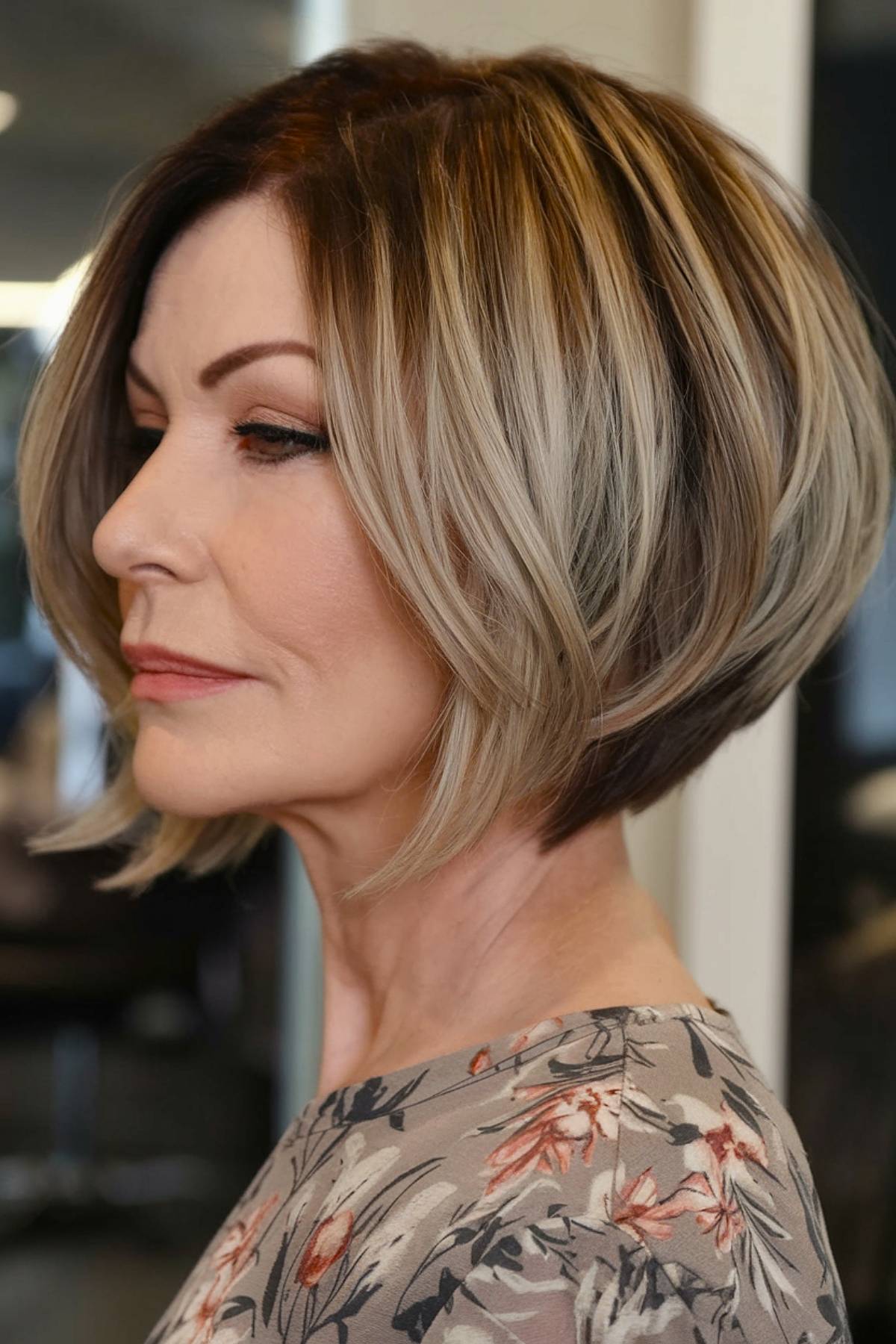 15+ Beautiful Angled Bob Hairstyles for Women Over 50 in 2025