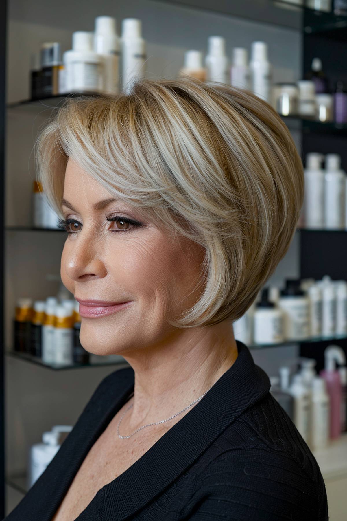 15+ Beautiful Angled Bob Hairstyles for Women Over 50 in 2025