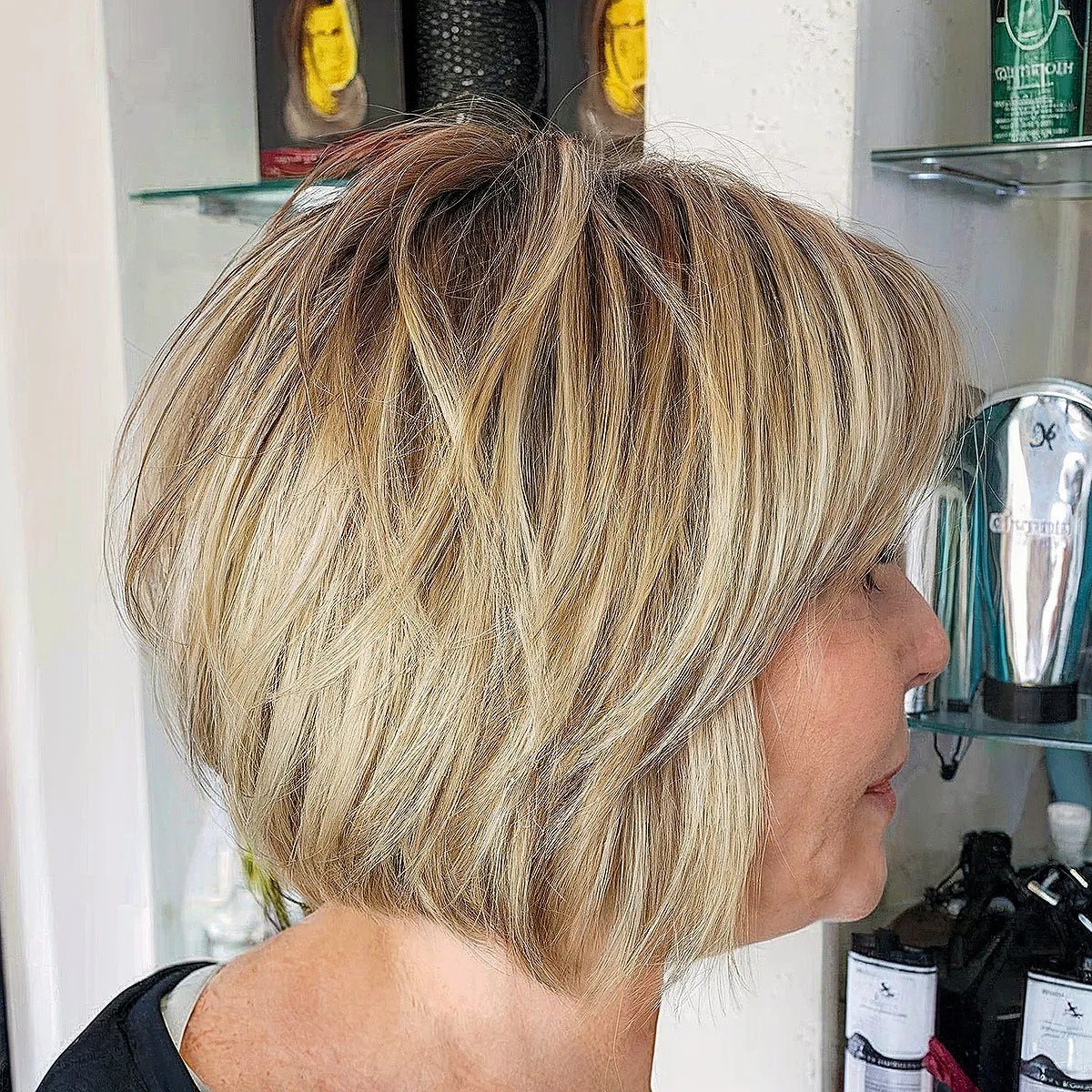 45 Modern Layered Bob Haircuts for Women Over 50 to Take Years Off