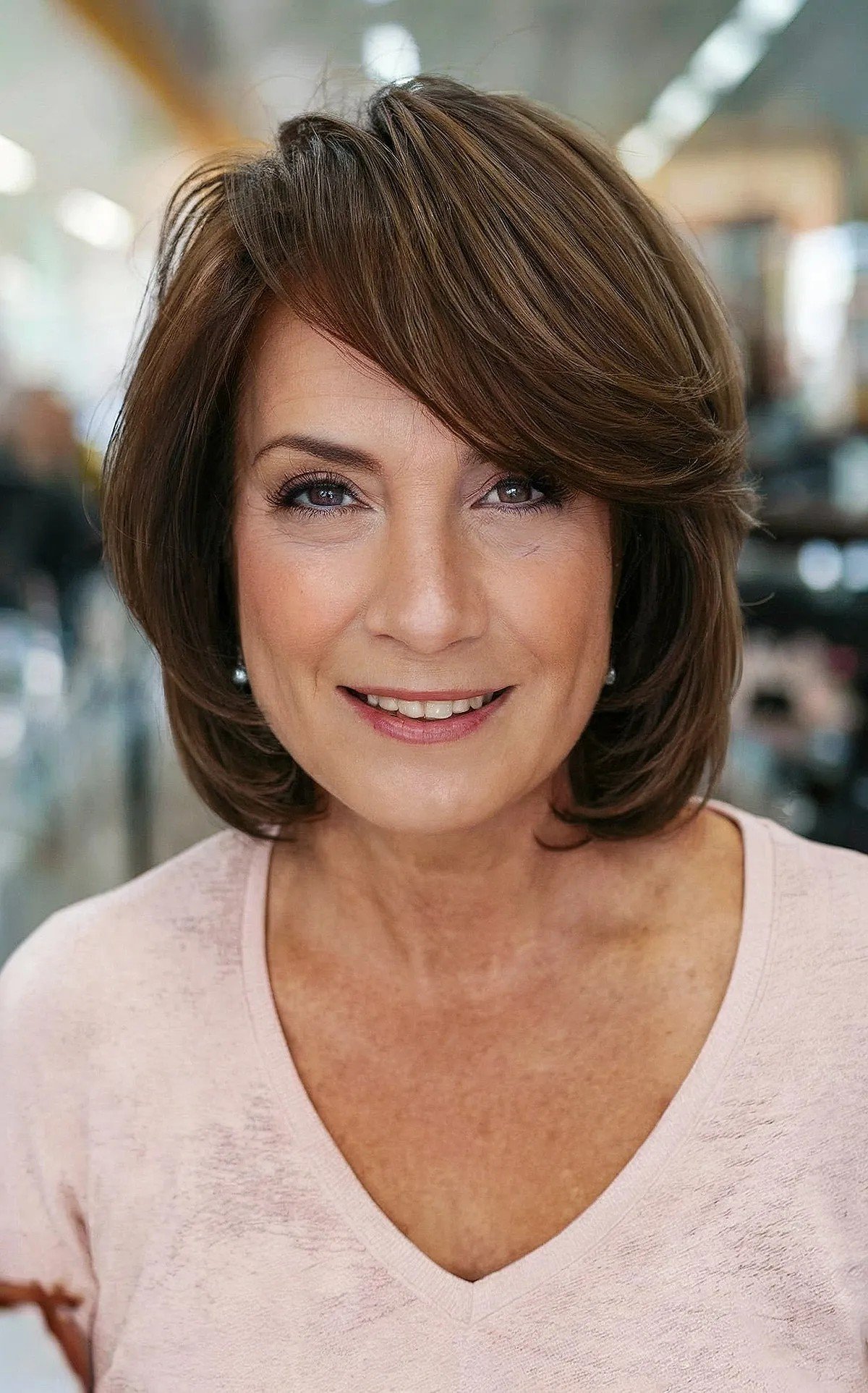45 Modern Layered Bob Haircuts for Women Over 50 to Take Years Off