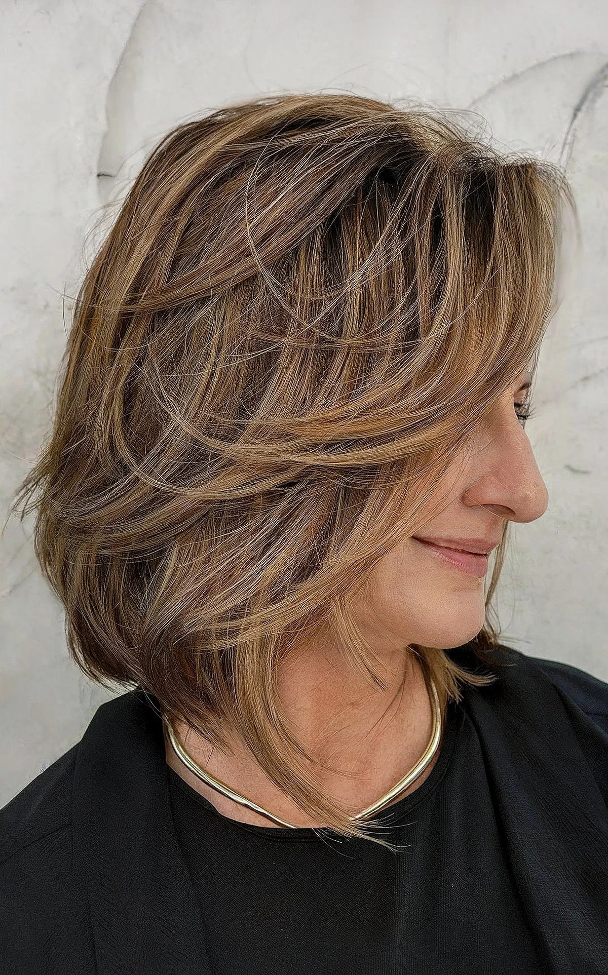 45 Modern Layered Bob Haircuts for Women Over 50 to Take Years Off