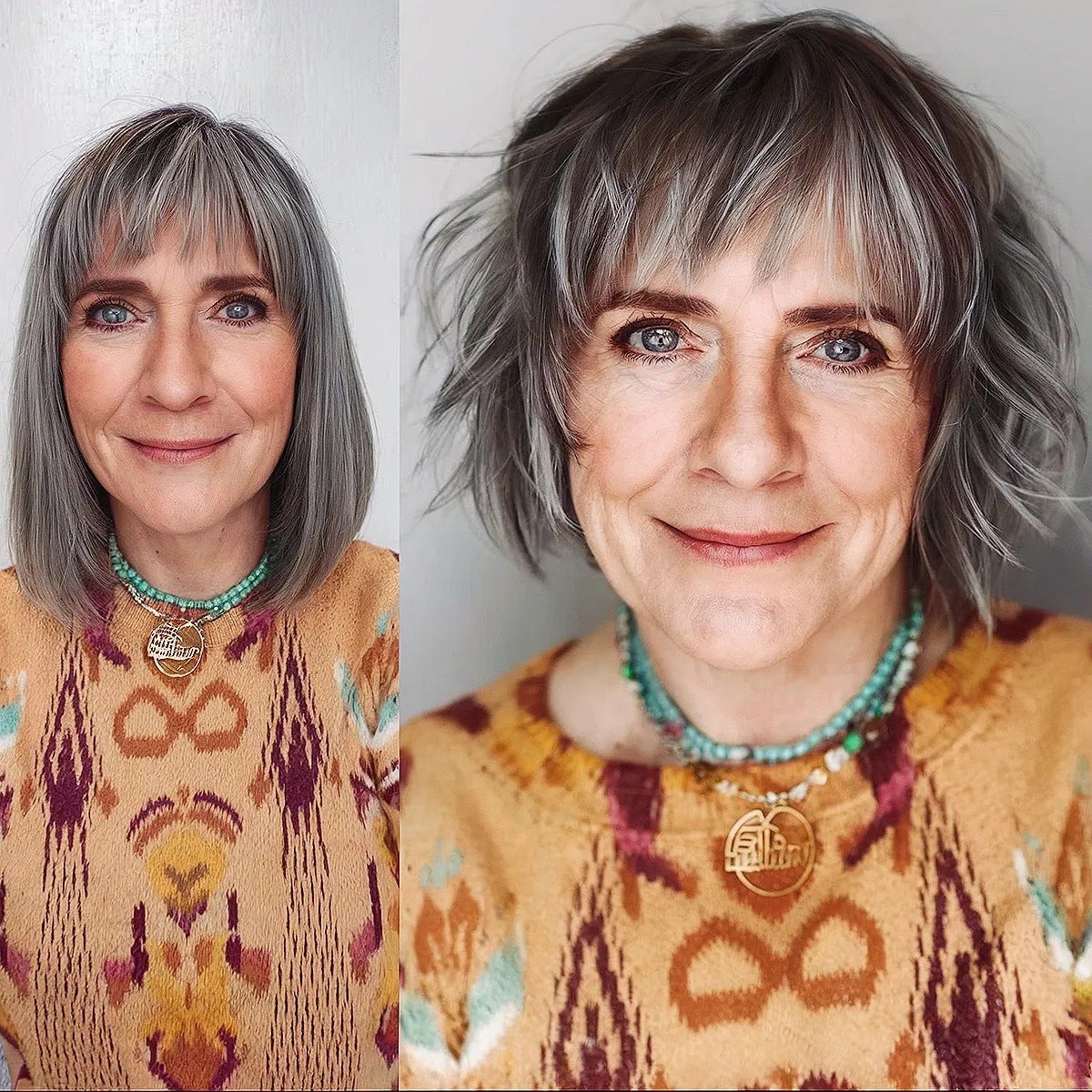 45 Modern Layered Bob Haircuts for Women Over 50 to Take Years Off