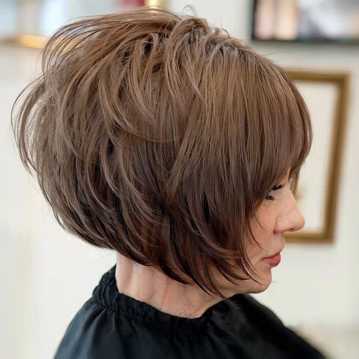 45 Modern Layered Bob Haircuts for Women Over 50 to Take Years Off