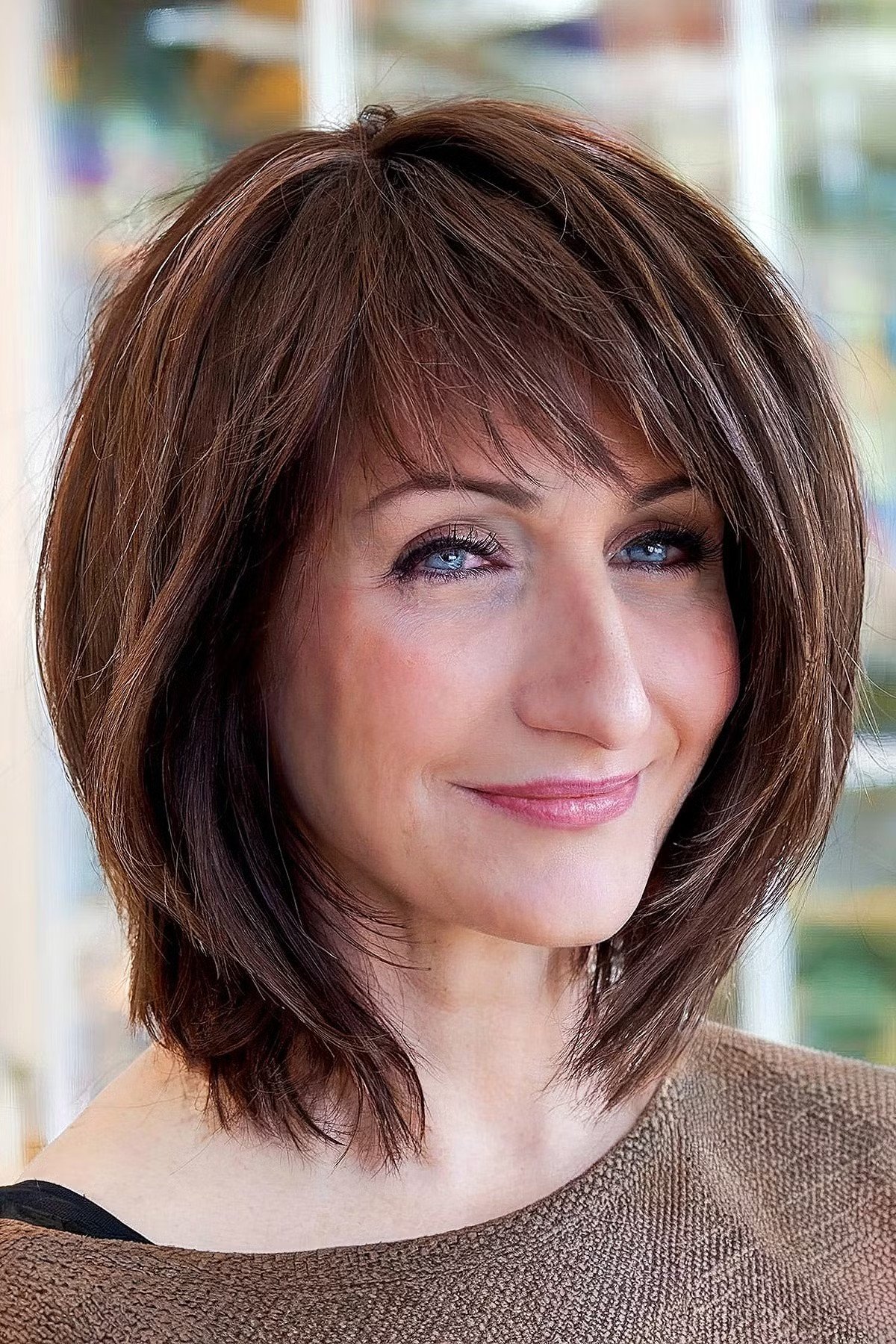 45 Modern Layered Bob Haircuts for Women Over 50 to Take Years Off