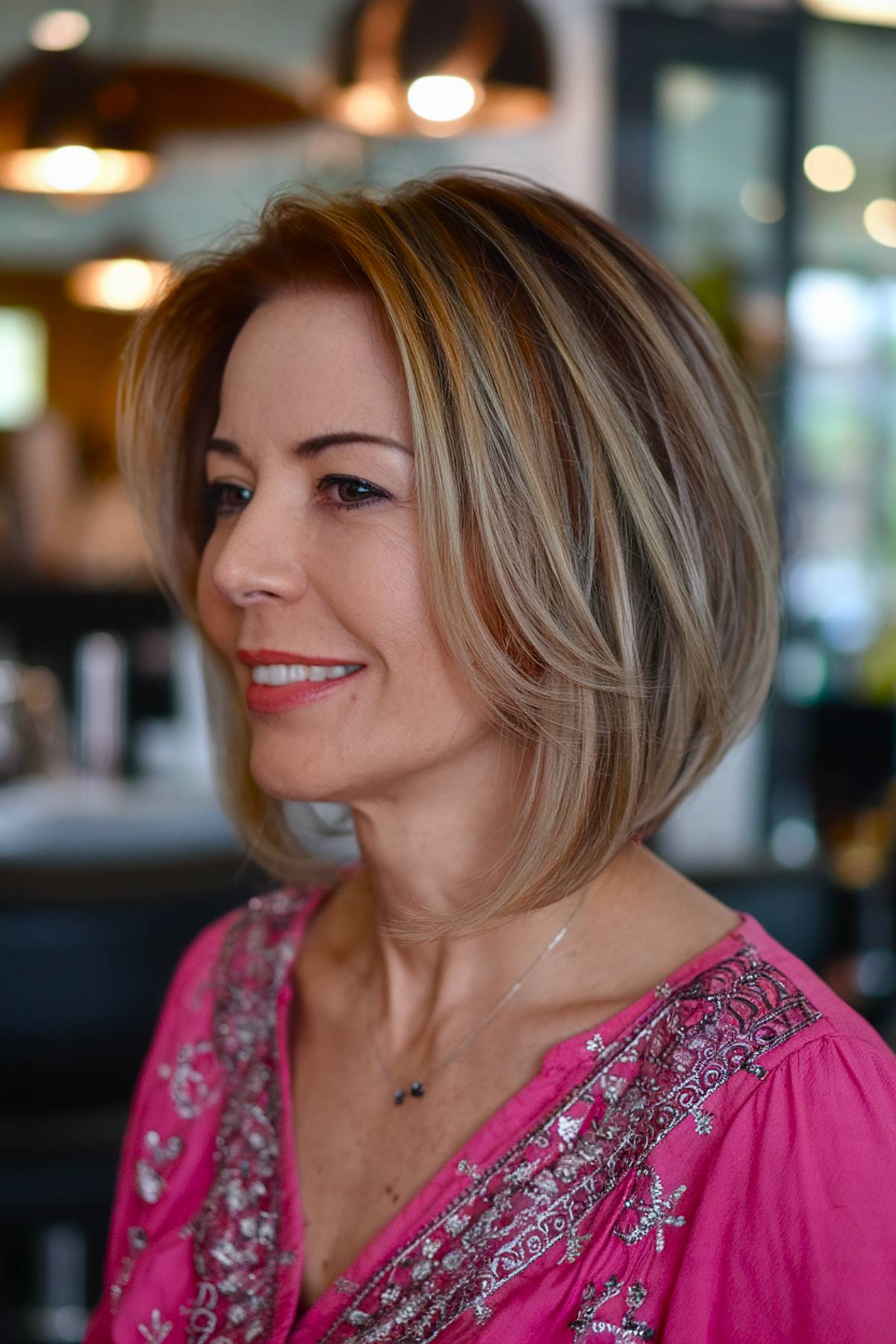 15+ Flattering Angled Bob Haircuts for Women Over 40 in 2025