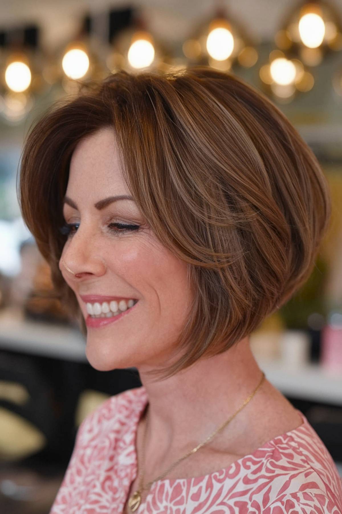 15+ Flattering Angled Bob Haircuts for Women Over 40 in 2025