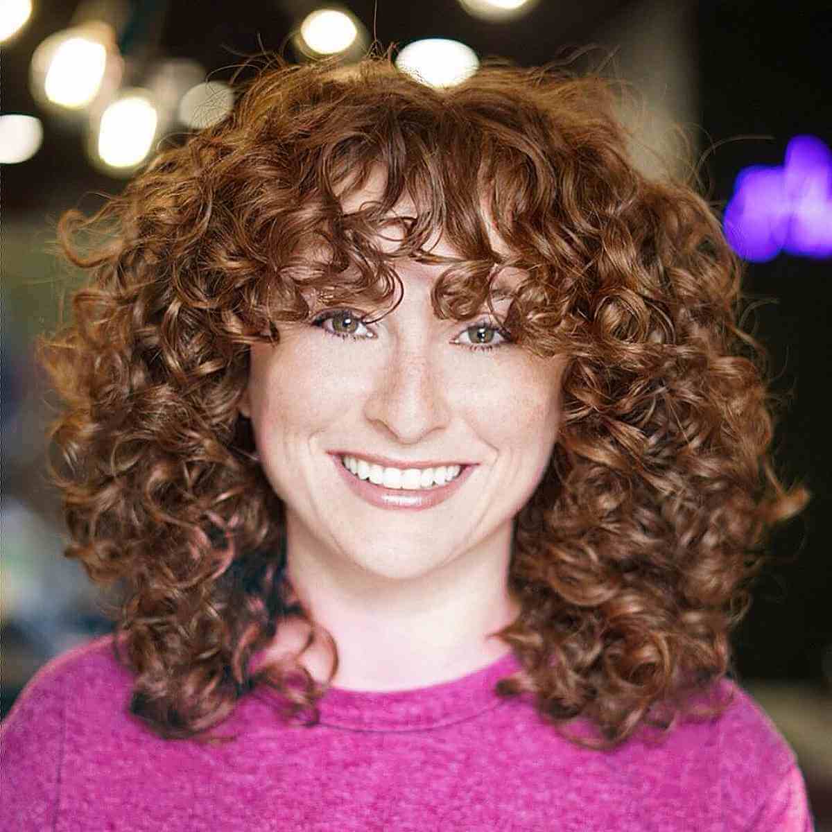 28 Best Curly Bob with Bangs for the Most Flattering Haircut & Hairstyle