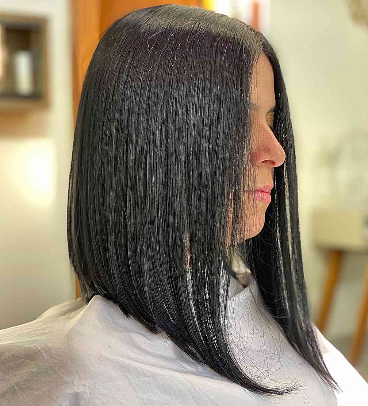 50 Long Angled Bob Haircuts for a Cool, Dramatic Look