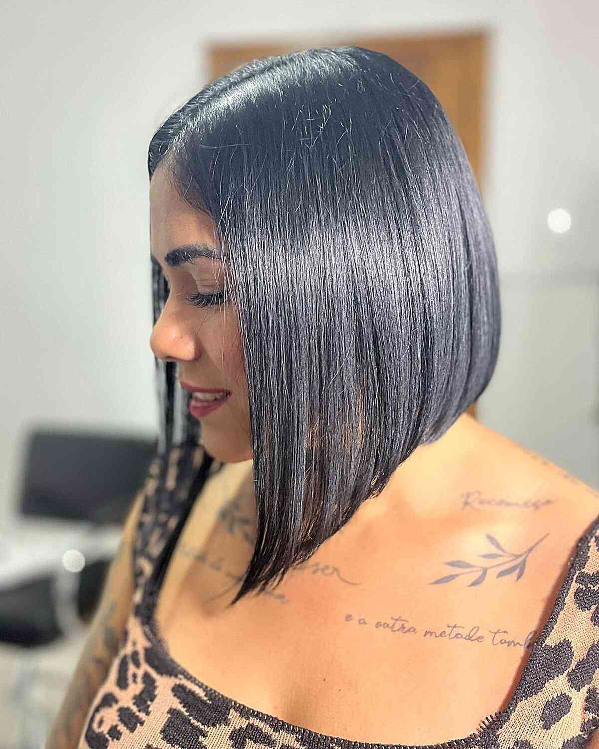 50 Long Angled Bob Haircuts for a Cool, Dramatic Look