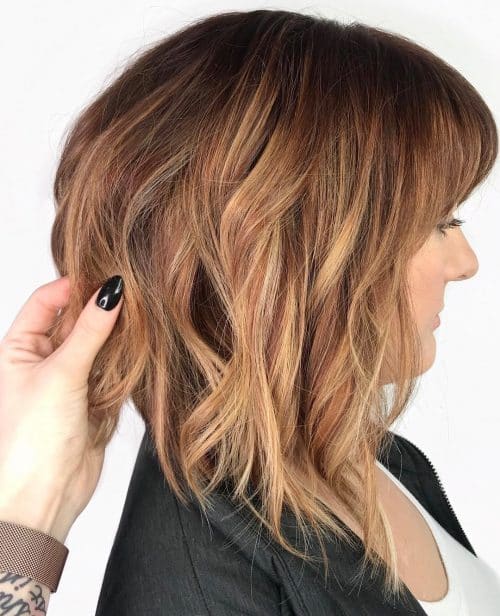 50 Long Angled Bob Haircuts for a Cool, Dramatic Look
