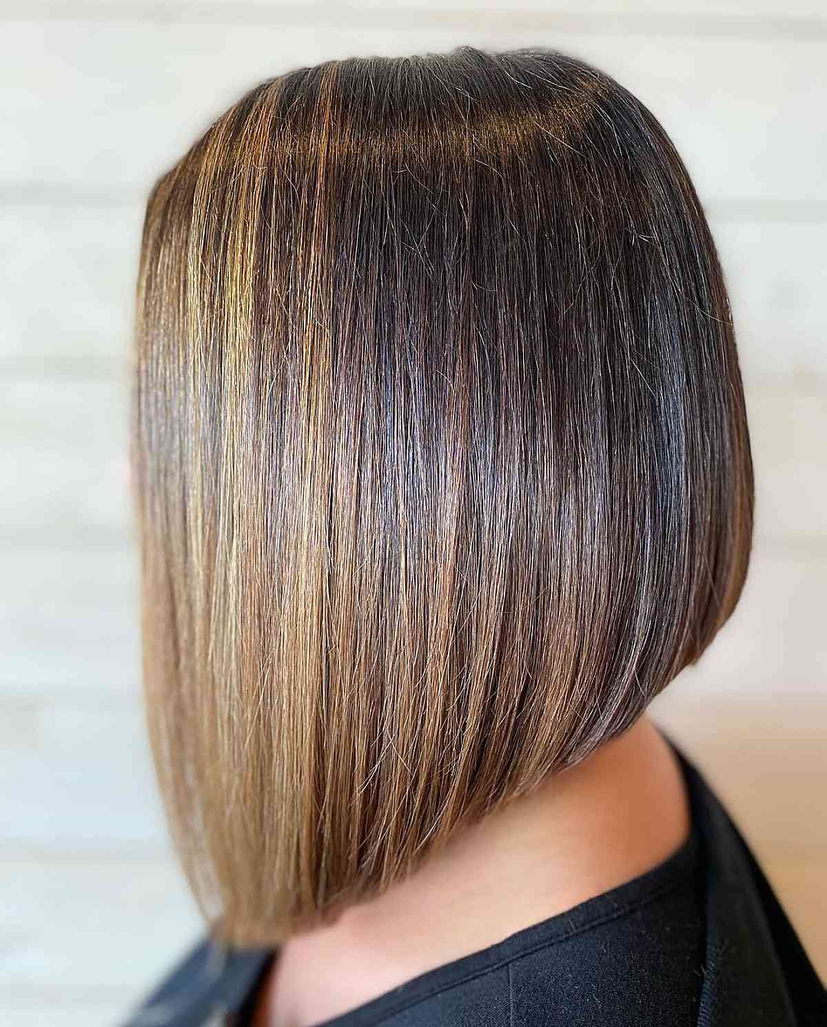 50 Long Angled Bob Haircuts for a Cool, Dramatic Look