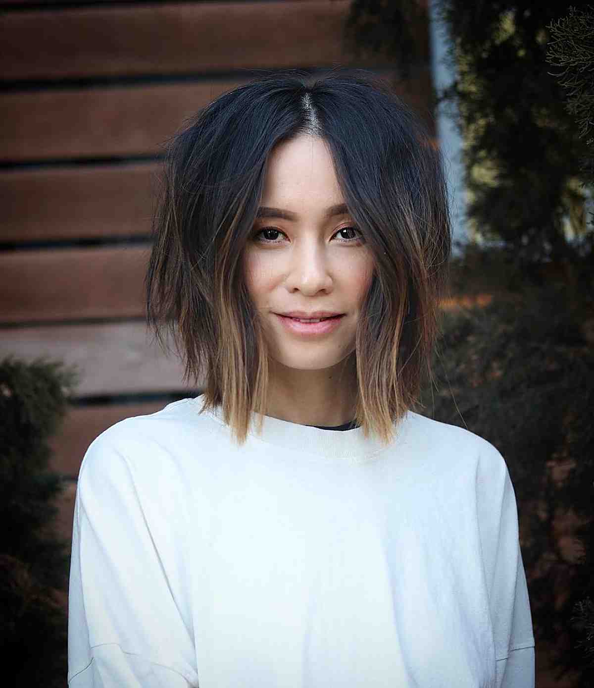 50 Long Angled Bob Haircuts for a Cool, Dramatic Look